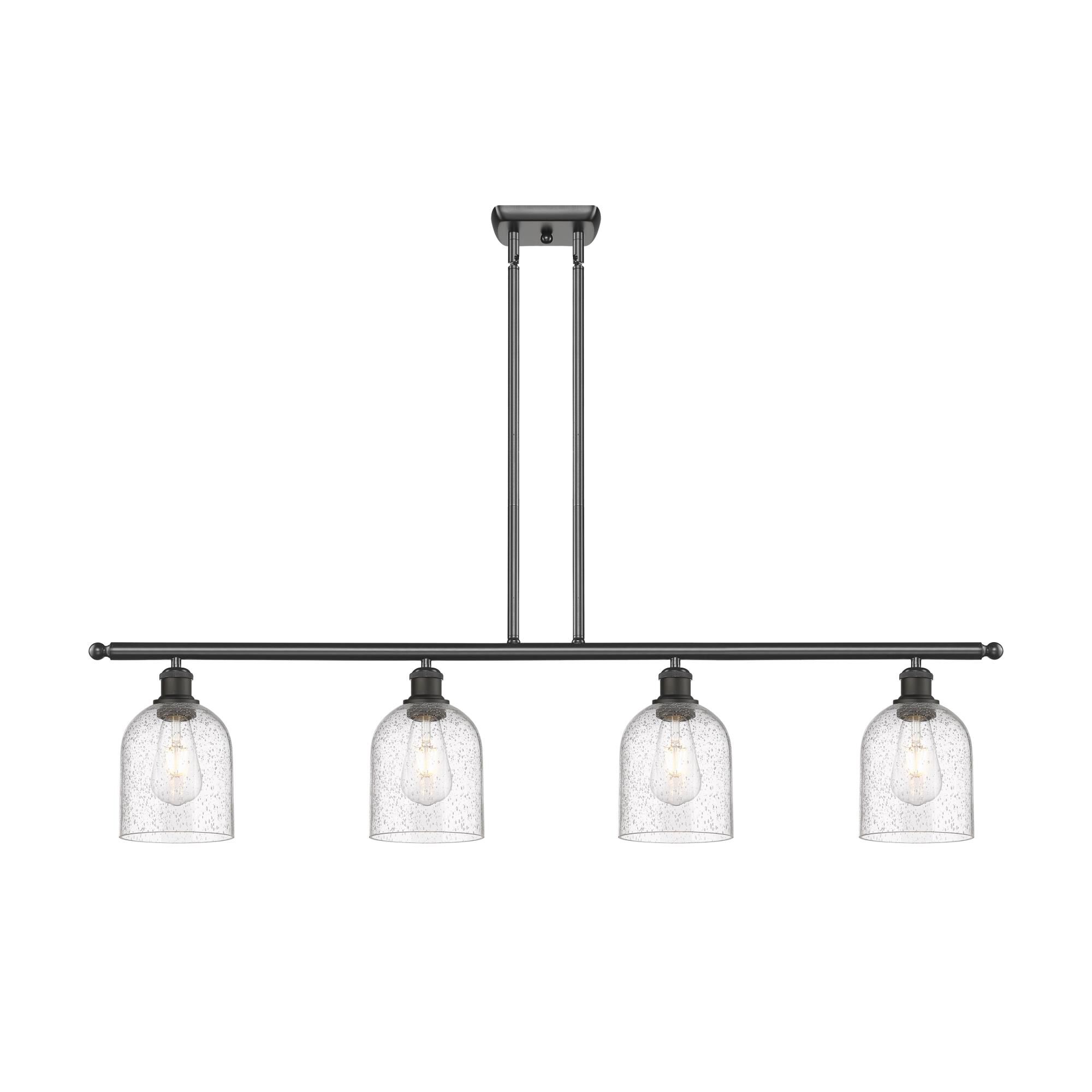 Shown in Oil Rubbed Bronze finish and Seedy glass