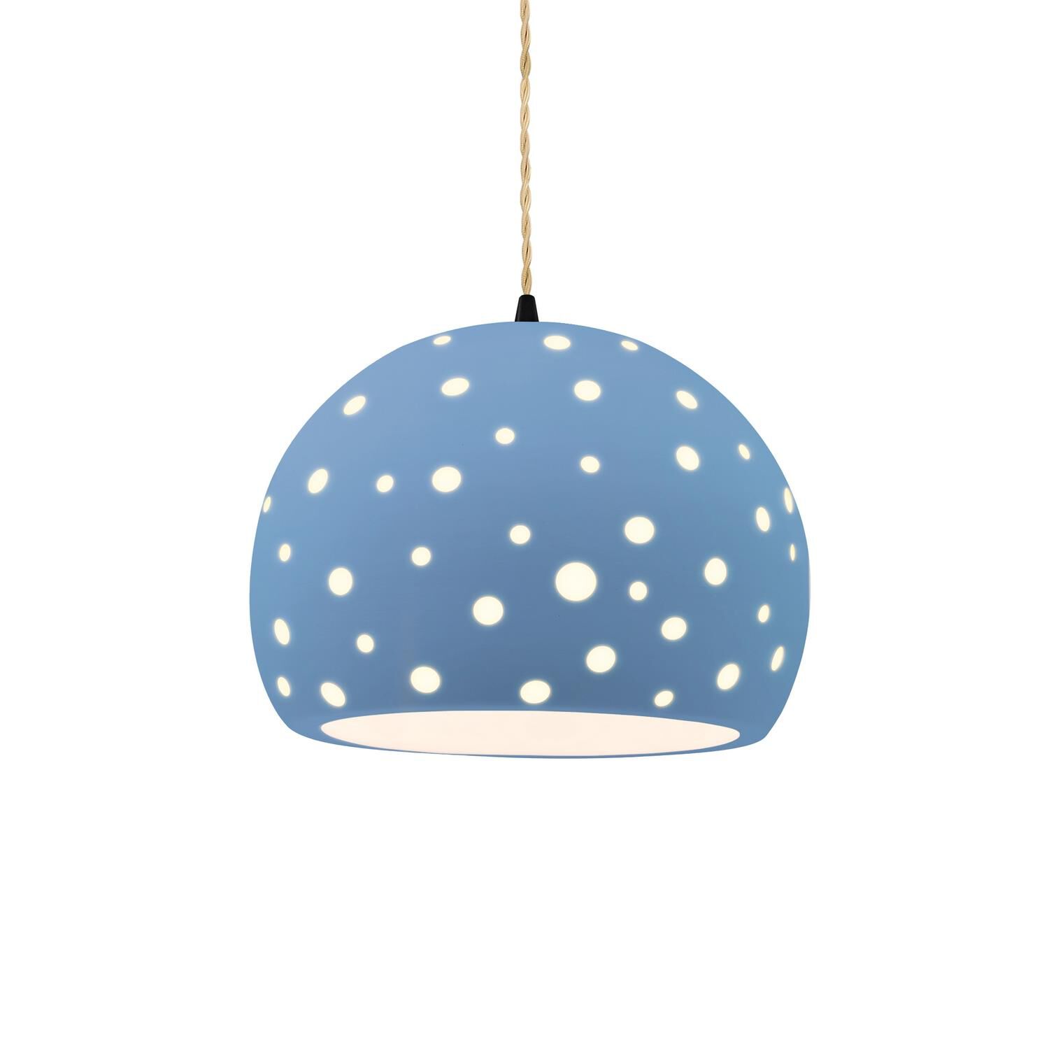 Shown in Matte Black finish and Sky Blue shade