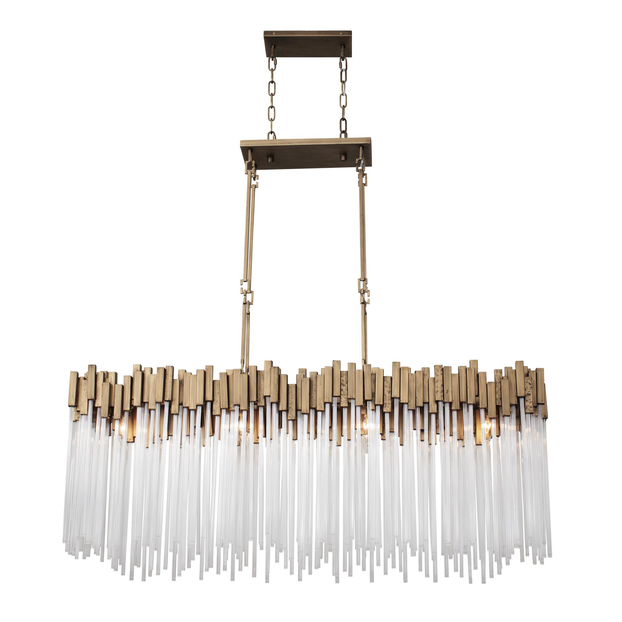 Shown in Havana Gold finish and Clear Fluted glass