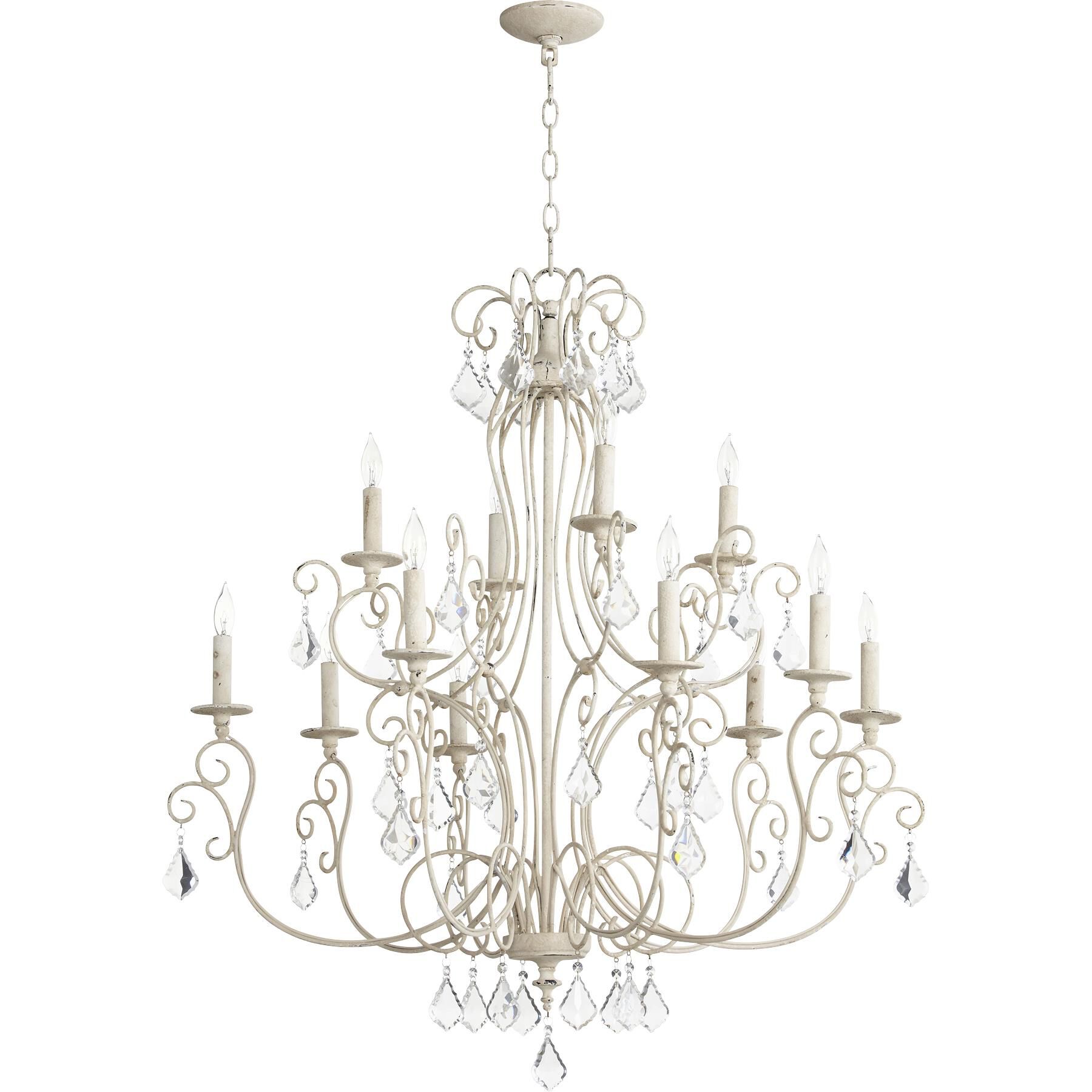 Ariel 34 Inch 12 Light Chandelier by Quorum International