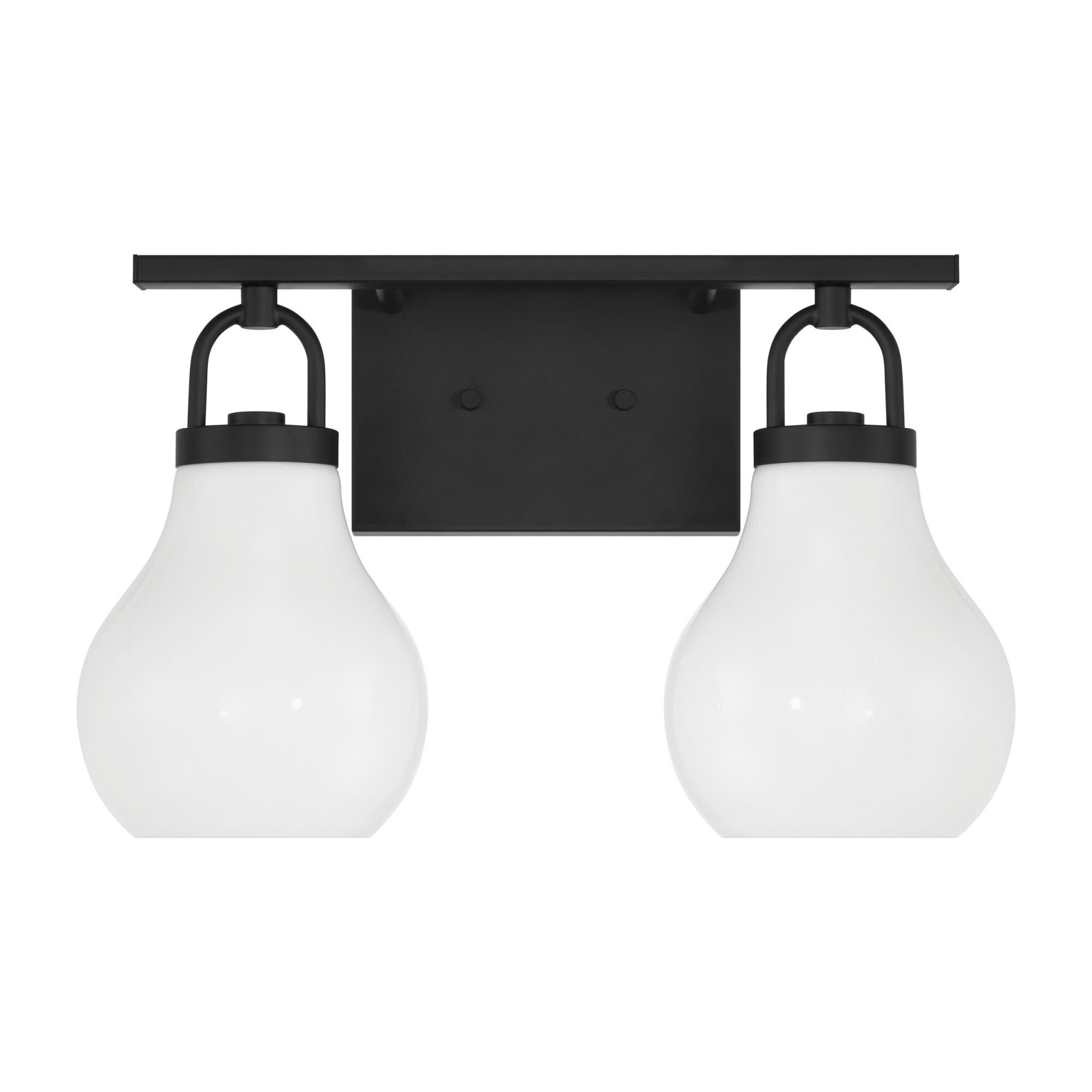 Shown in Matte Black finish and Opal glass