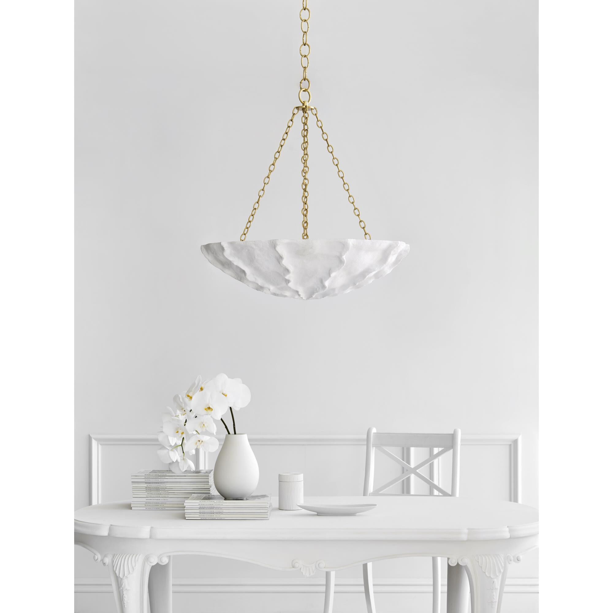 Shown in Plaster White finish and No Glass  glass and NO Shade  shade