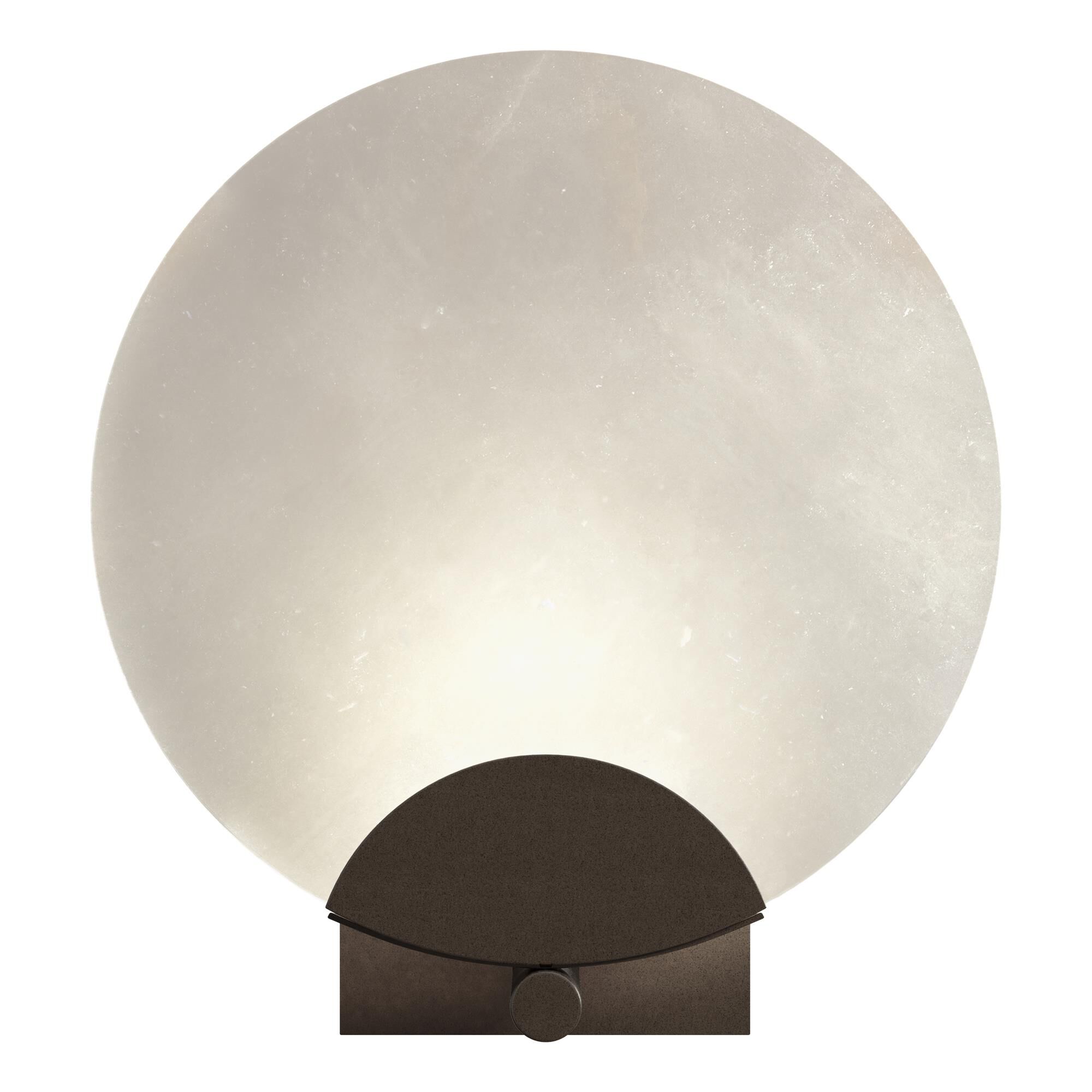 Shown in Bronze finish and White Alabaster shade