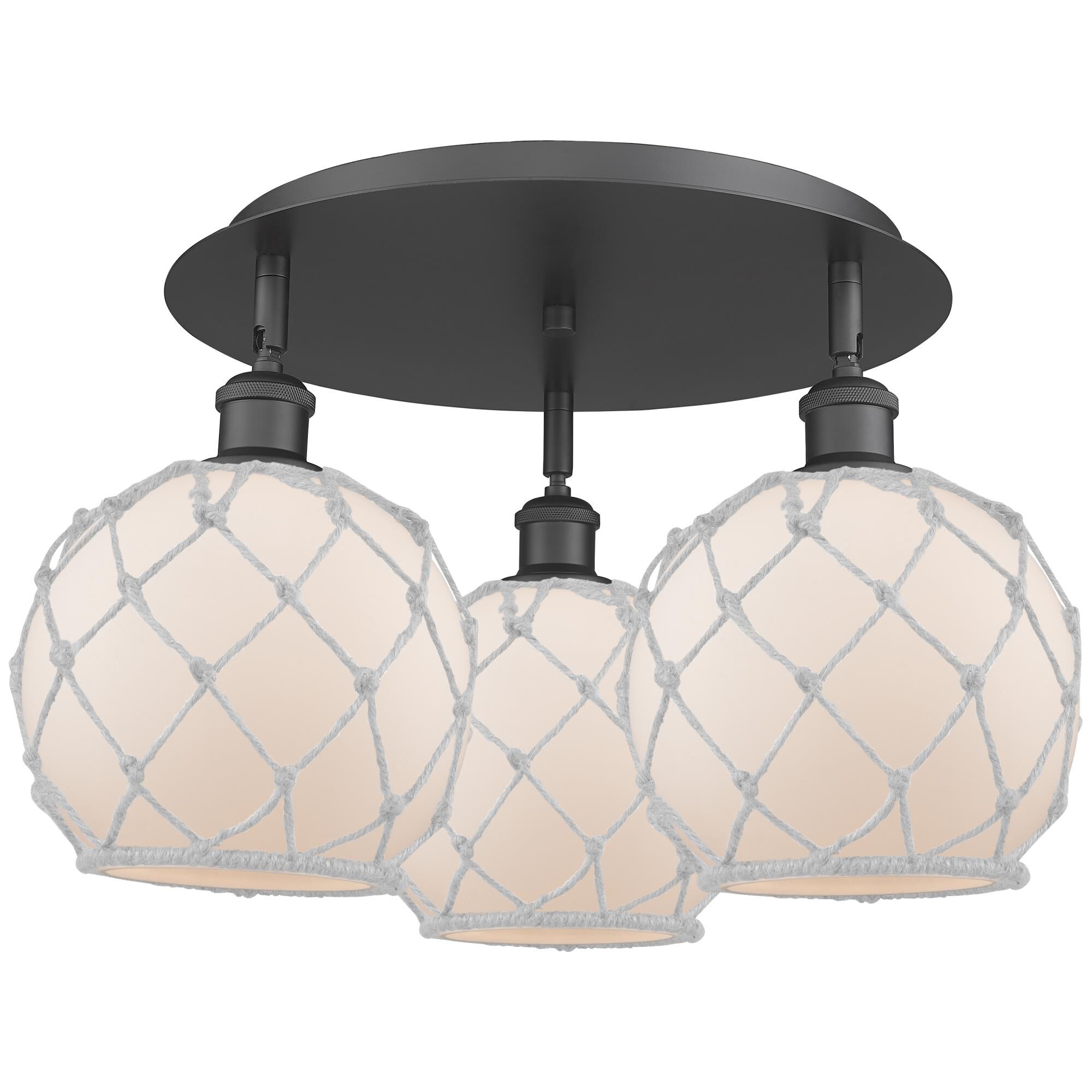 Bruno Marashlian Farmhouse Rope 20 Inch Flush Mount by Innovations Lighting