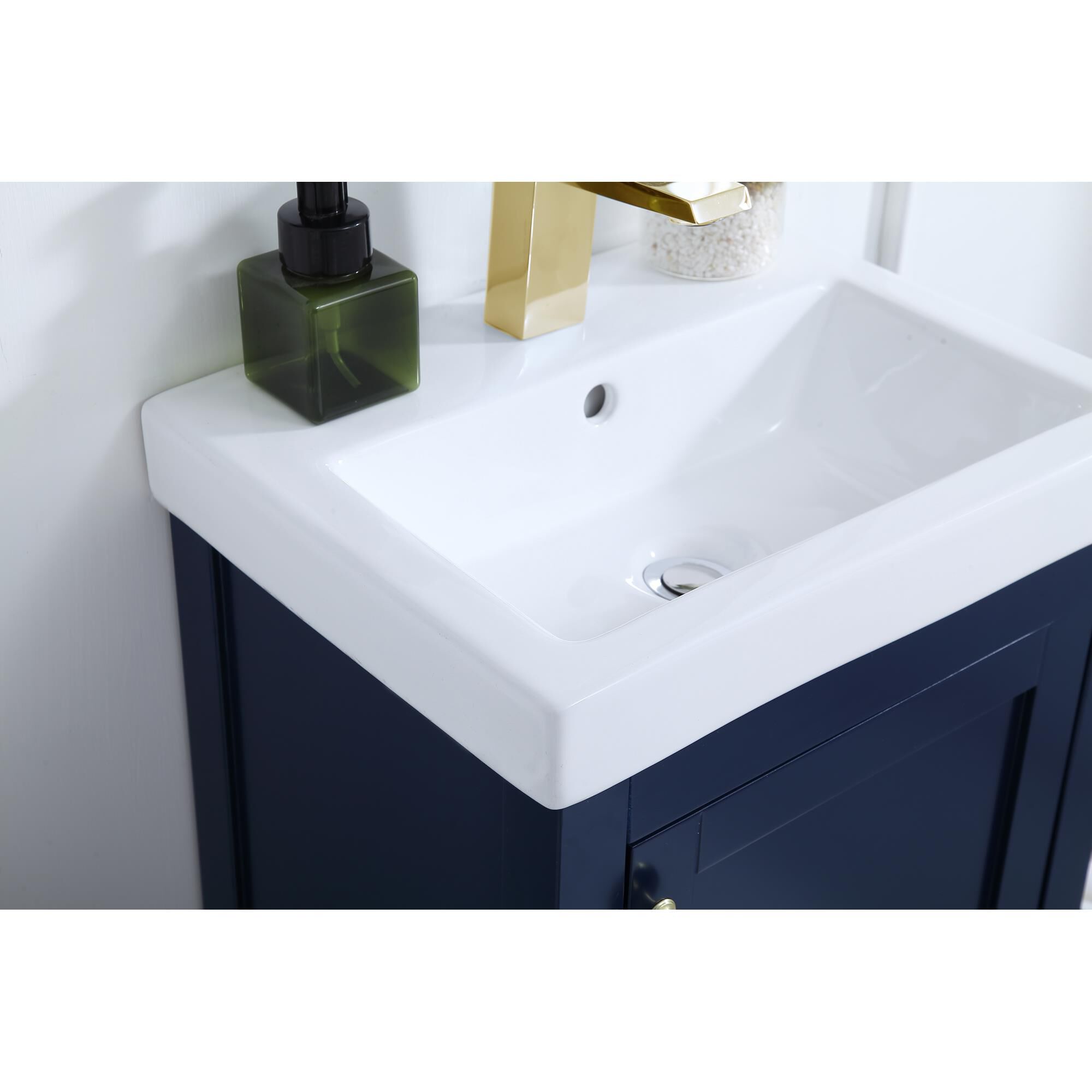 Shown in Blue And Gold With White finish