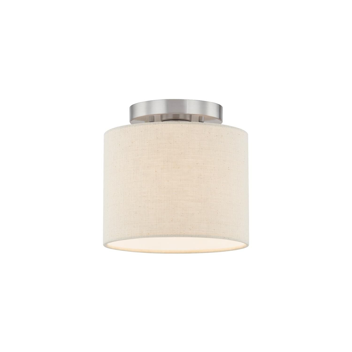Textile - Classic 8 Inch Semi Flush Mount by Justice Design Group