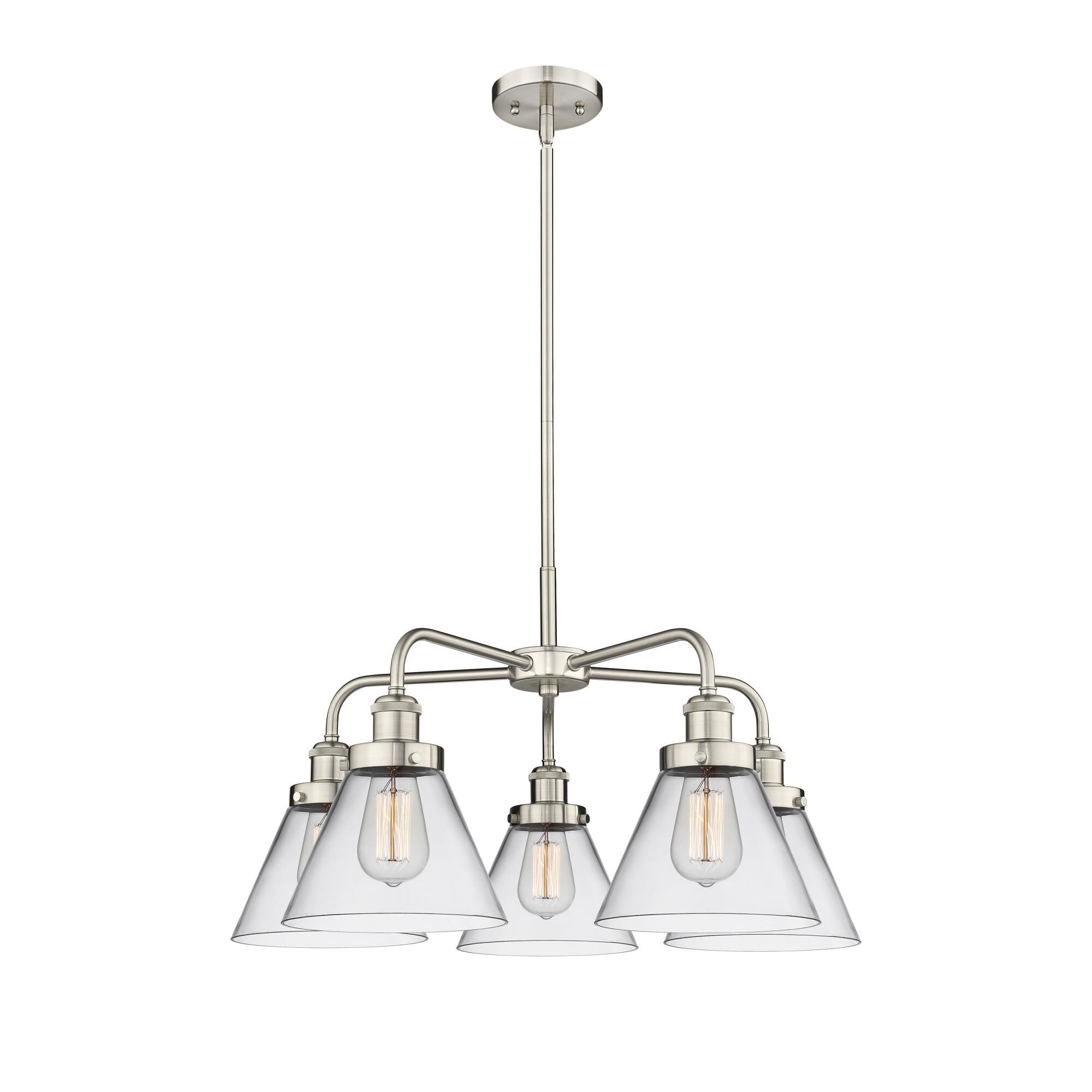 Bruno Marashlian Cone 25 Inch 5 Light Chandelier by Innovations Lighting