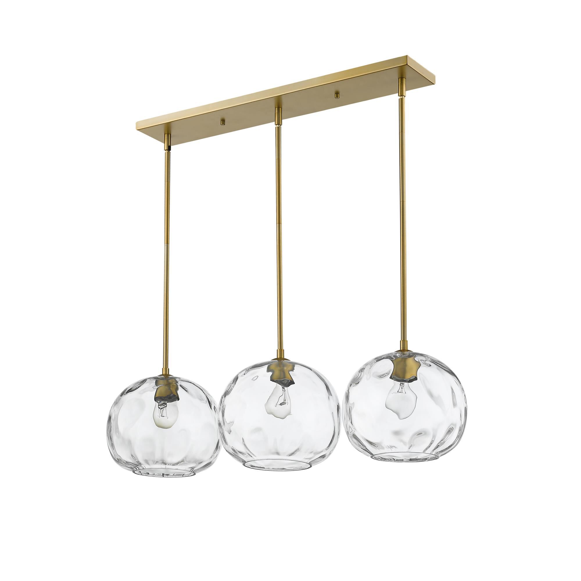 Shown in Olde Brass finish and Glass shade