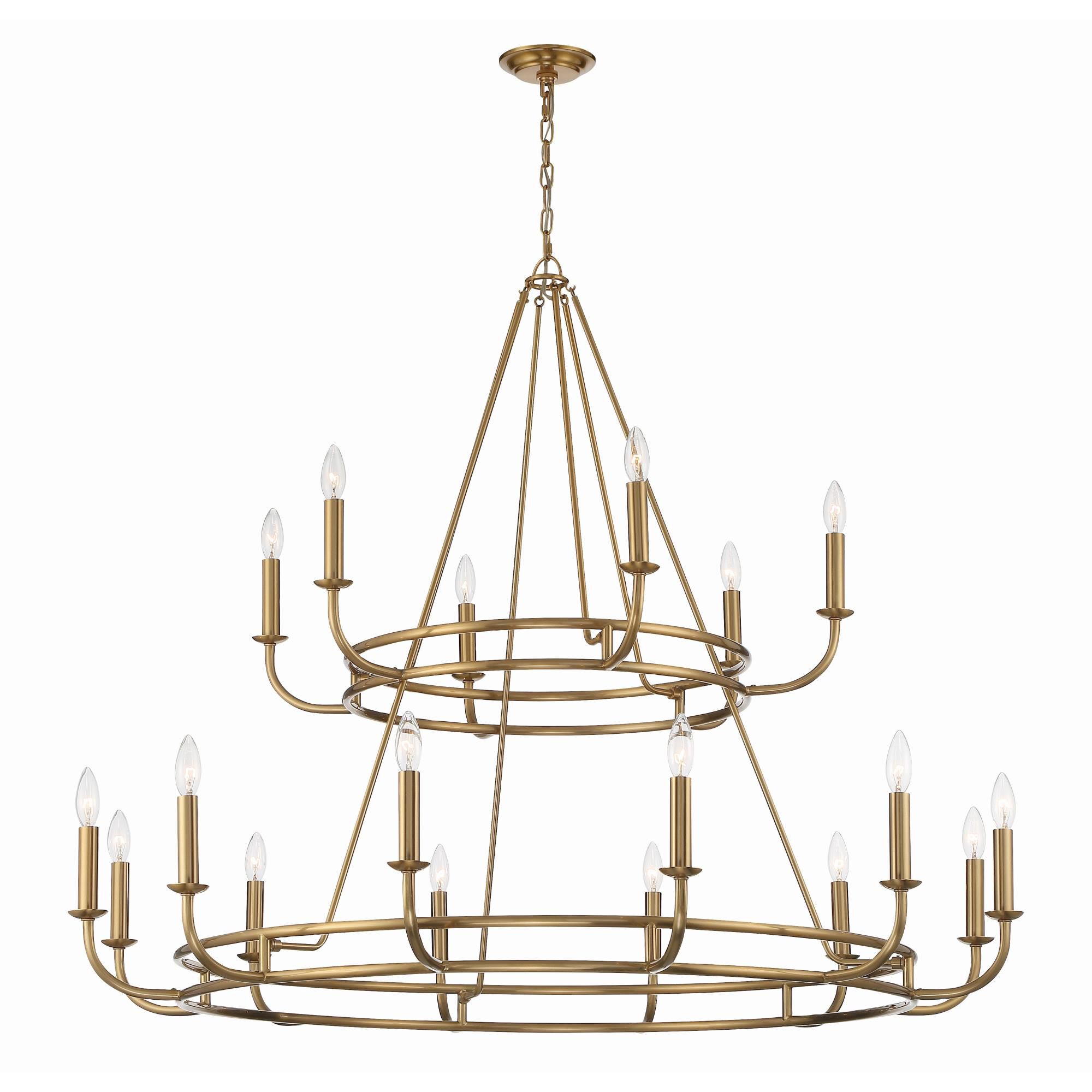 Bailey 48 Inch 18 Light Chandelier by Crystorama