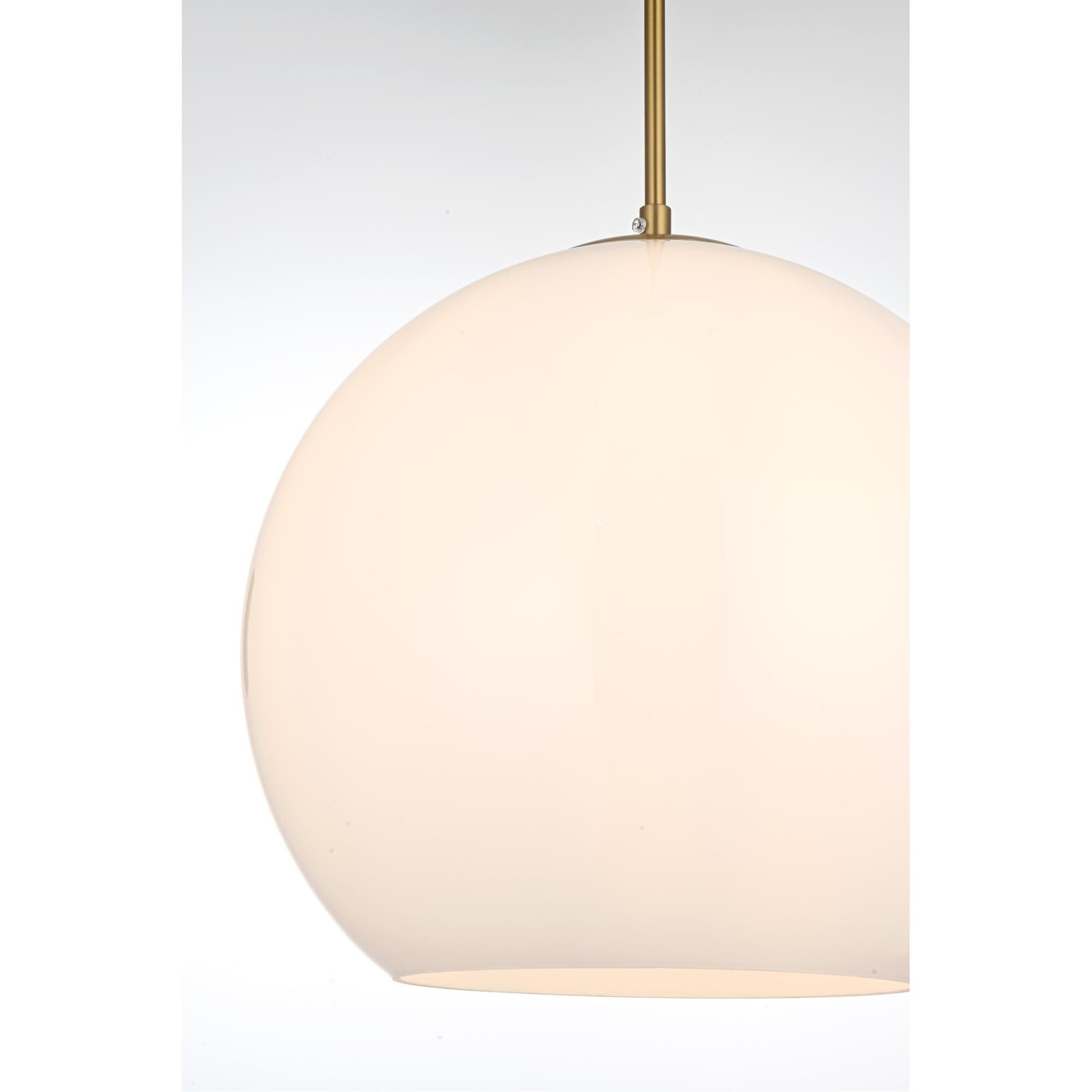 Shown in Satin Gold And Frosted White finish