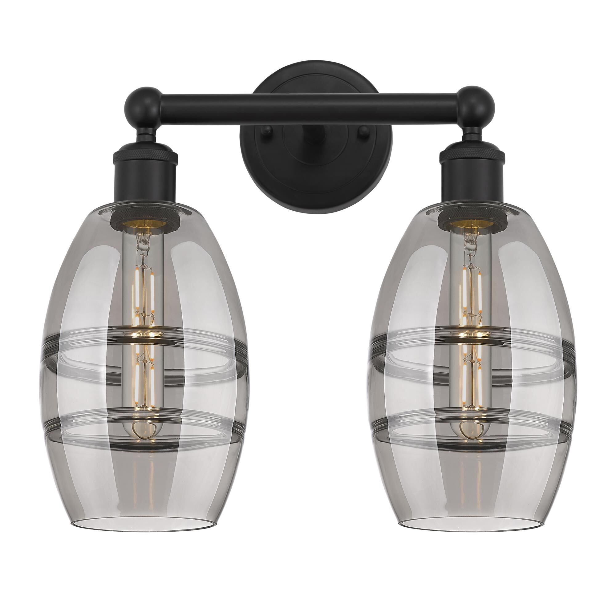 Shown in Matte Black finish and Light Smoke glass