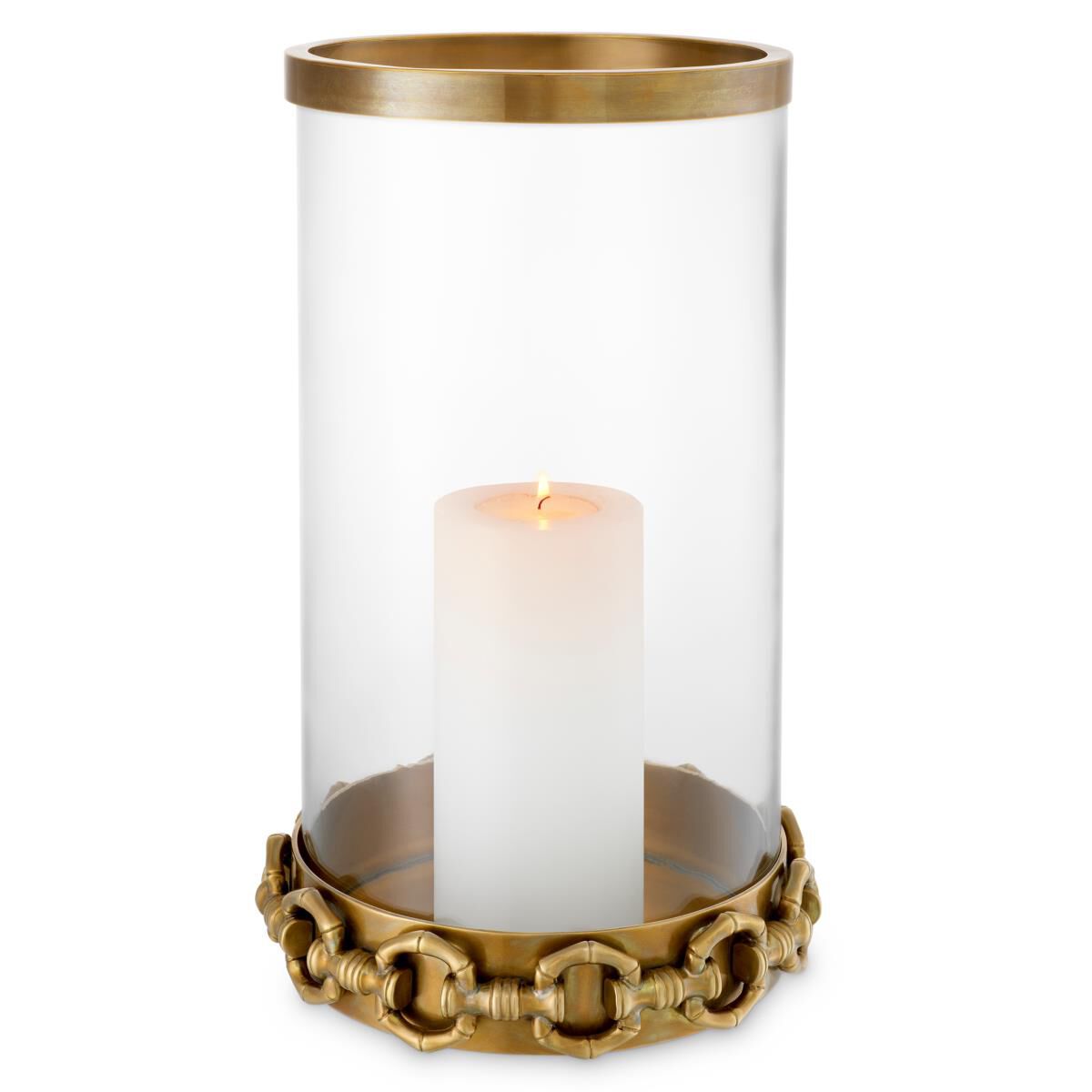 Clementine Hurricane Candle Holder by Eichholtz