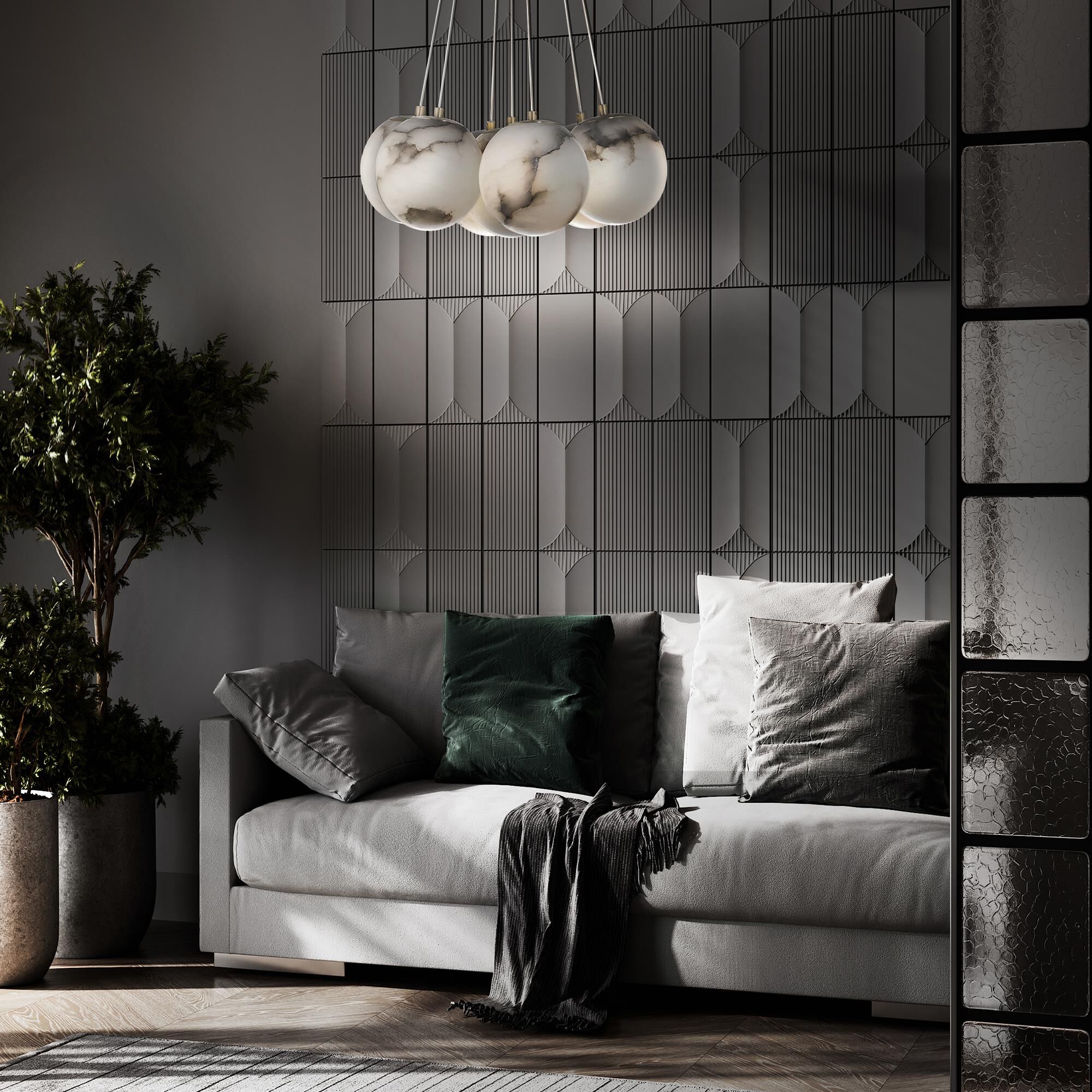 Kepler 18 Inch 7 Light LED Multi Light Pendant by Eurofase Lighting