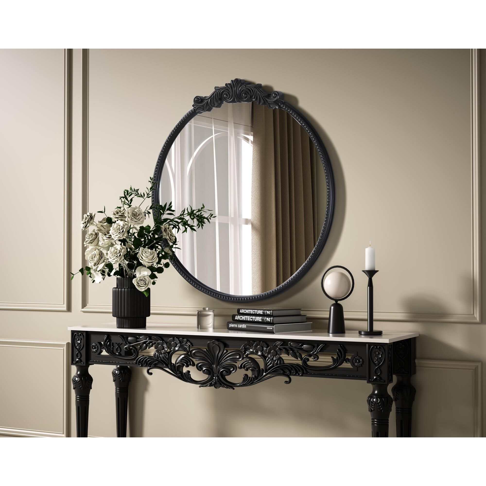 Naomi 45 Inch Decorative Mirror by Elegant Decor