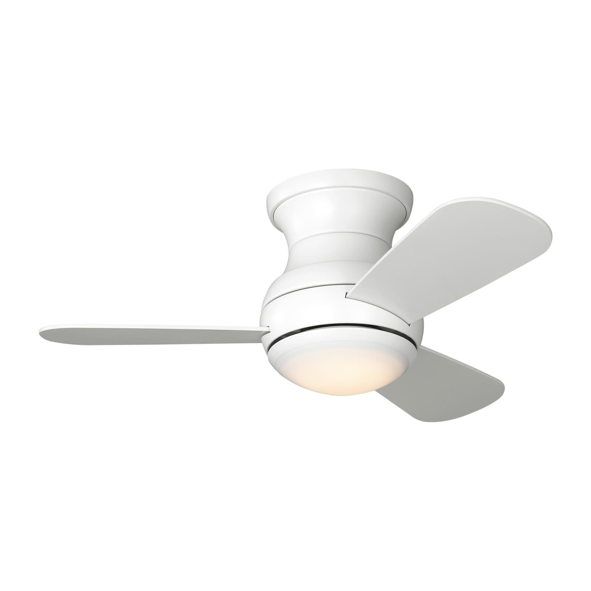 Orbis Hugger 32 Inch Flush Mount Fan with Light Kit by Generation Lighting