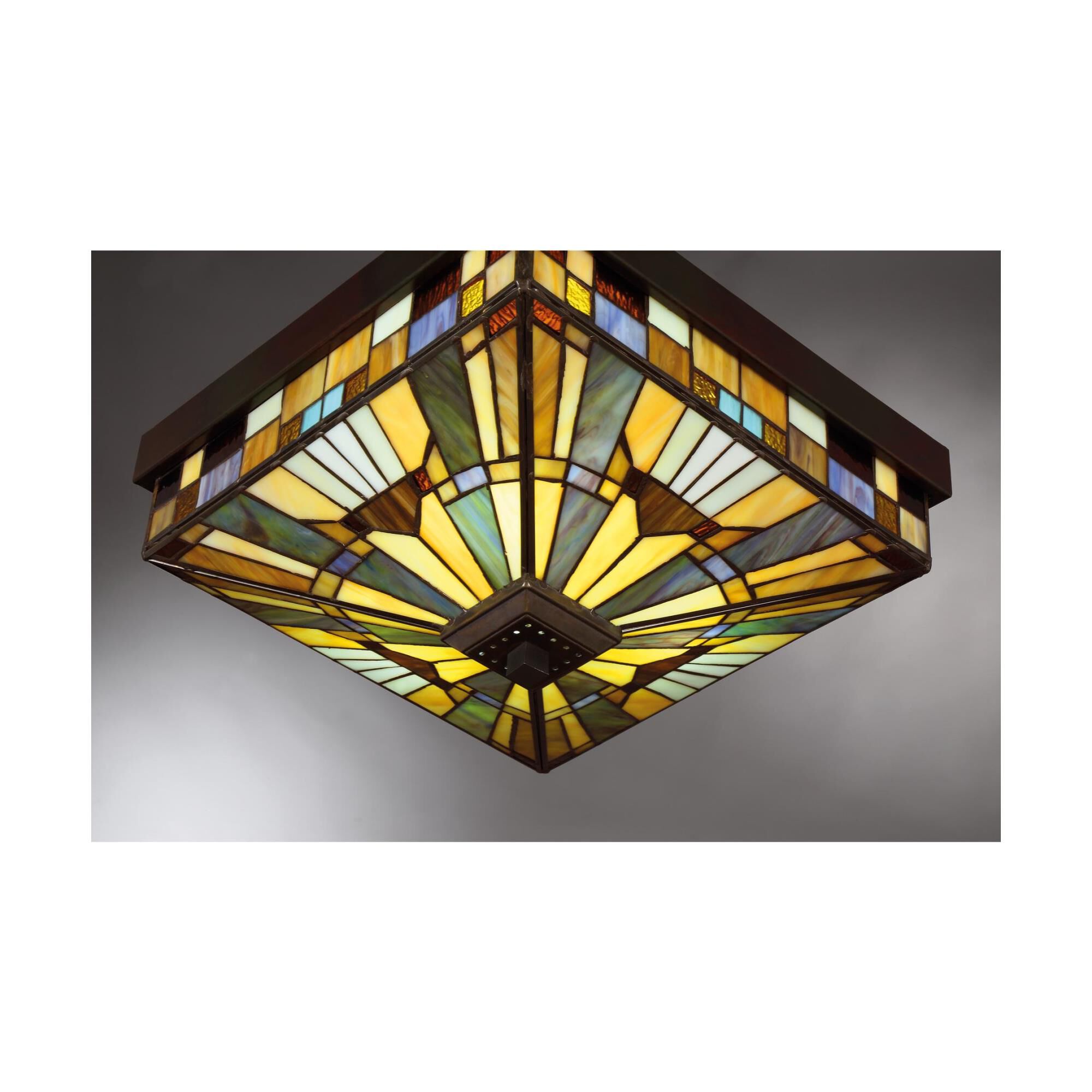 Inglenook 14 Inch 3 Light Flush Mount by Quoizel
