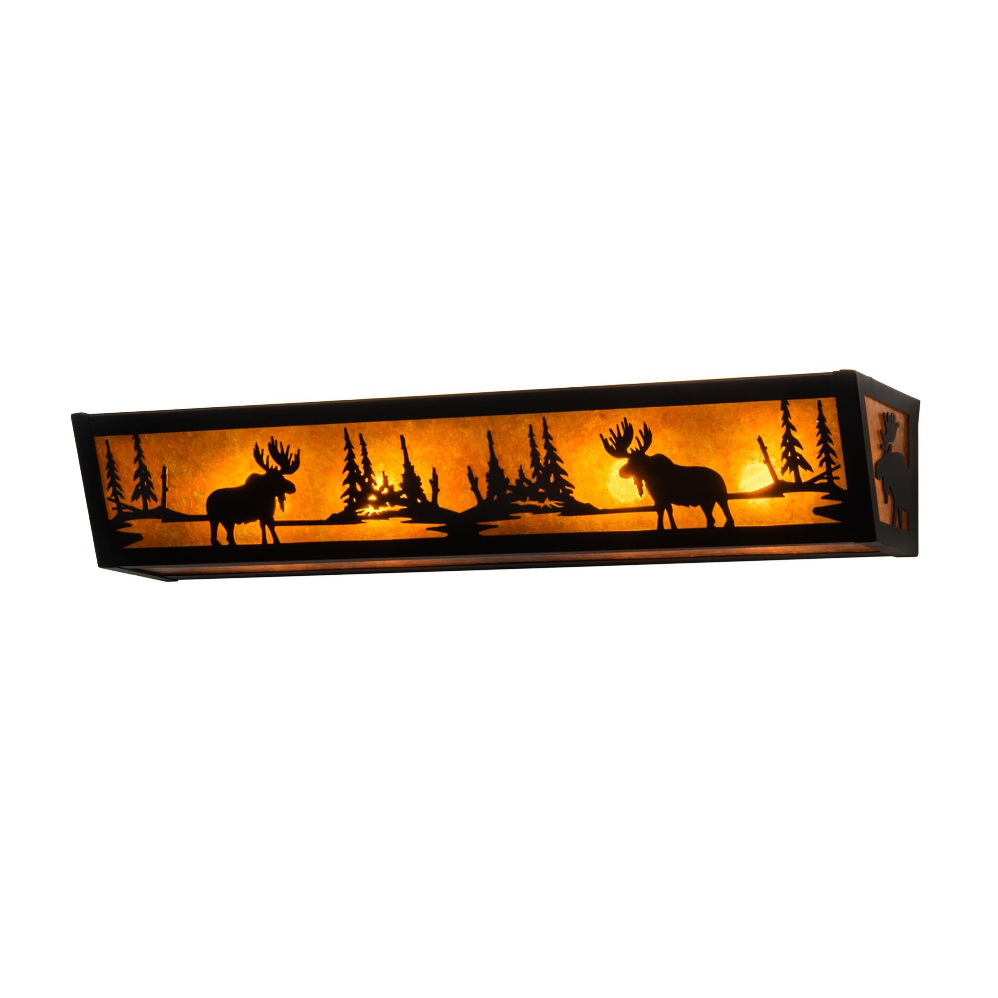 Moose At Lake 36 Inch 4 Light Bath Vanity Light by Meyda Lighting