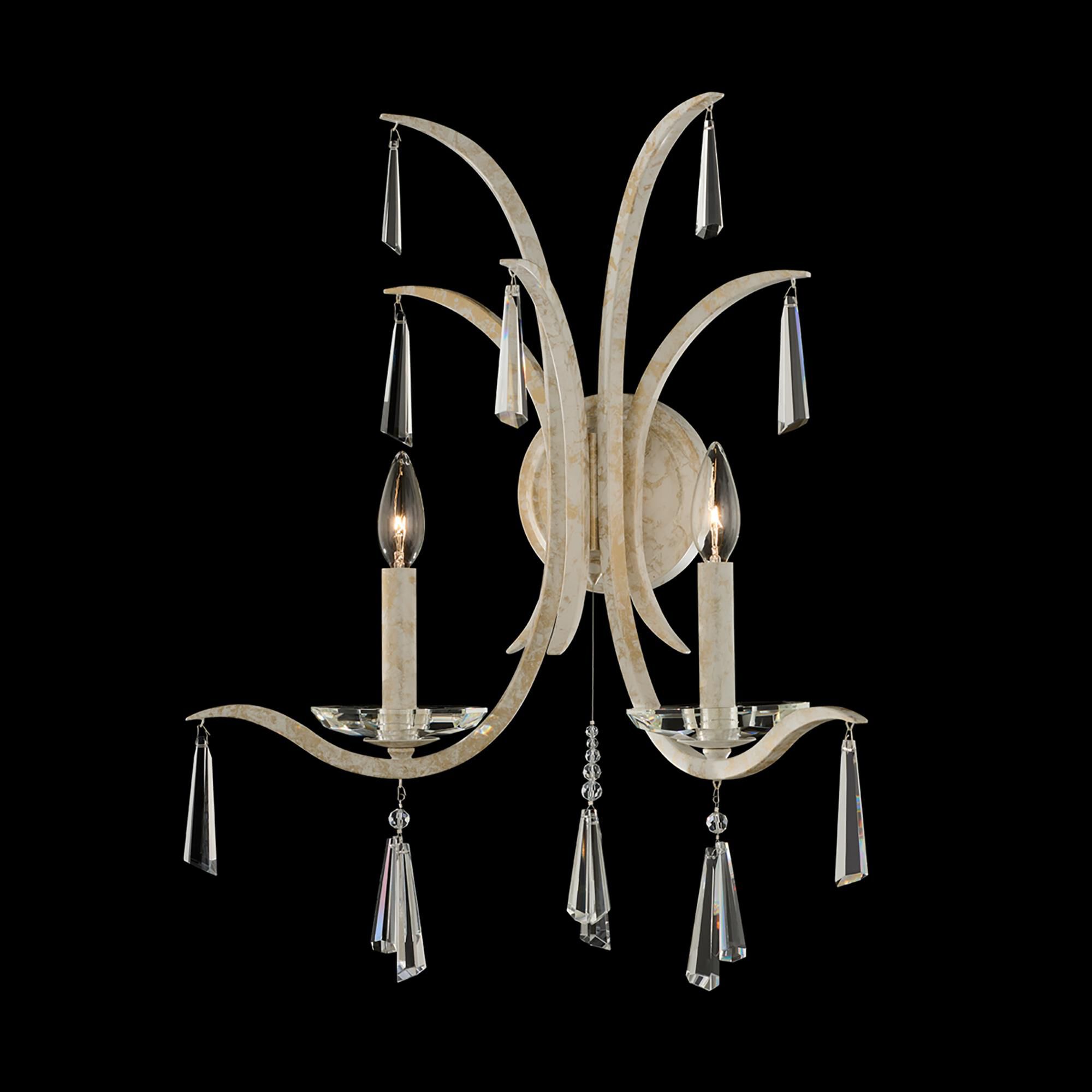 Shown in White Gold finish and Clear Radiance crystal