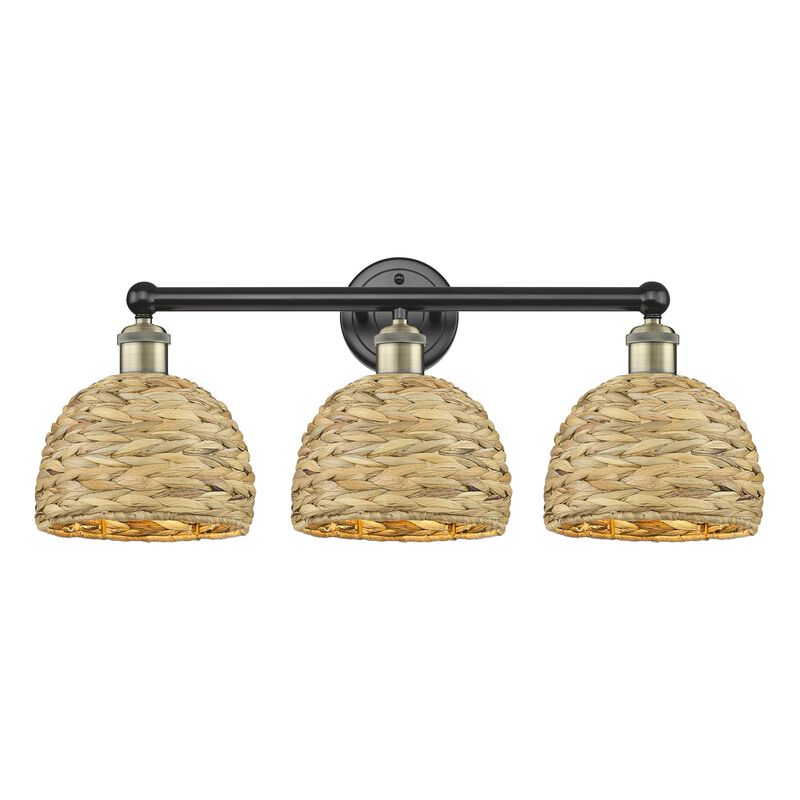 Bruno Marashlian Woven Rattan 26 Inch Bath Vanity Light by Innovations Lighting