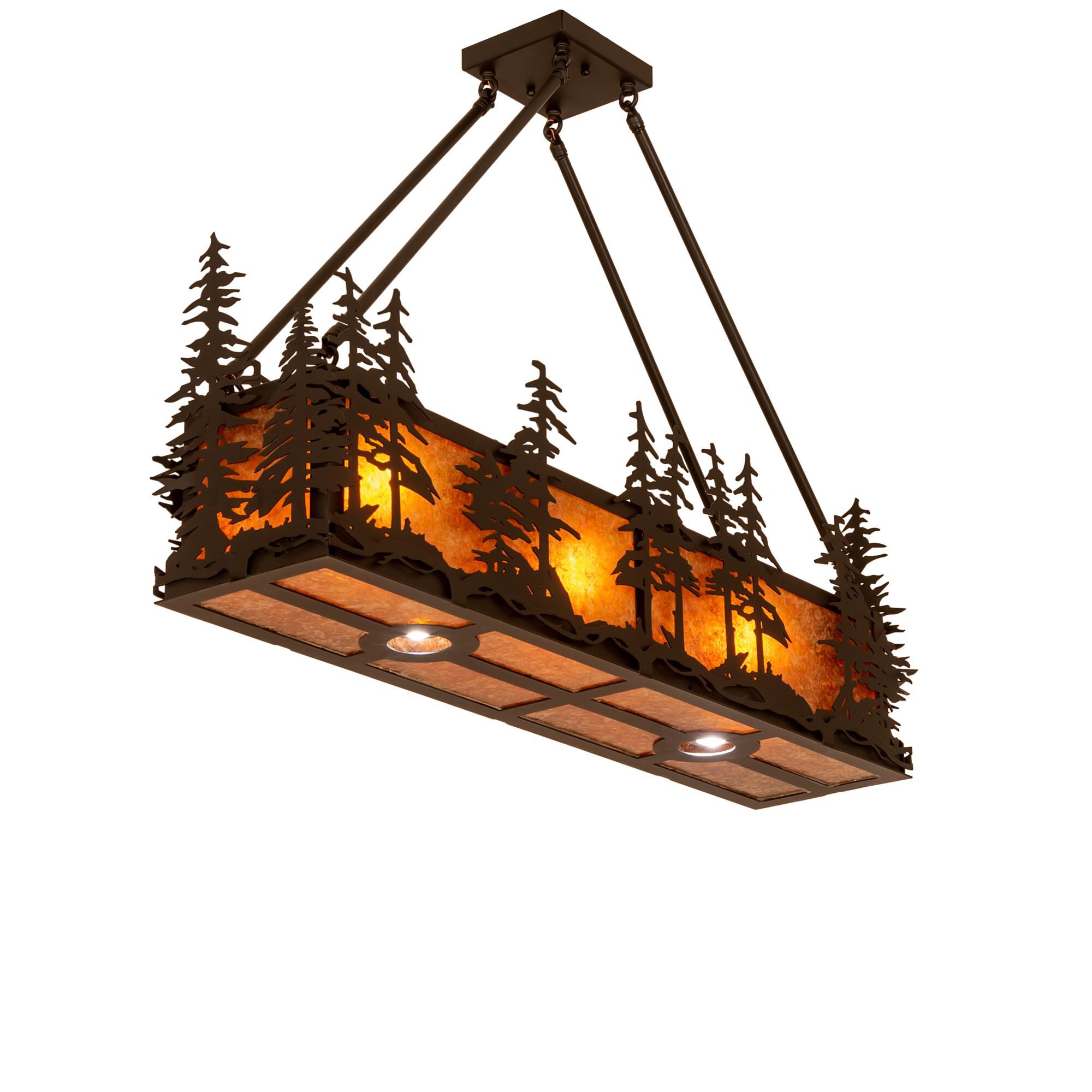 Tall Pines 36 Inch 3 Light Linear Suspension Light by Meyda Lighting