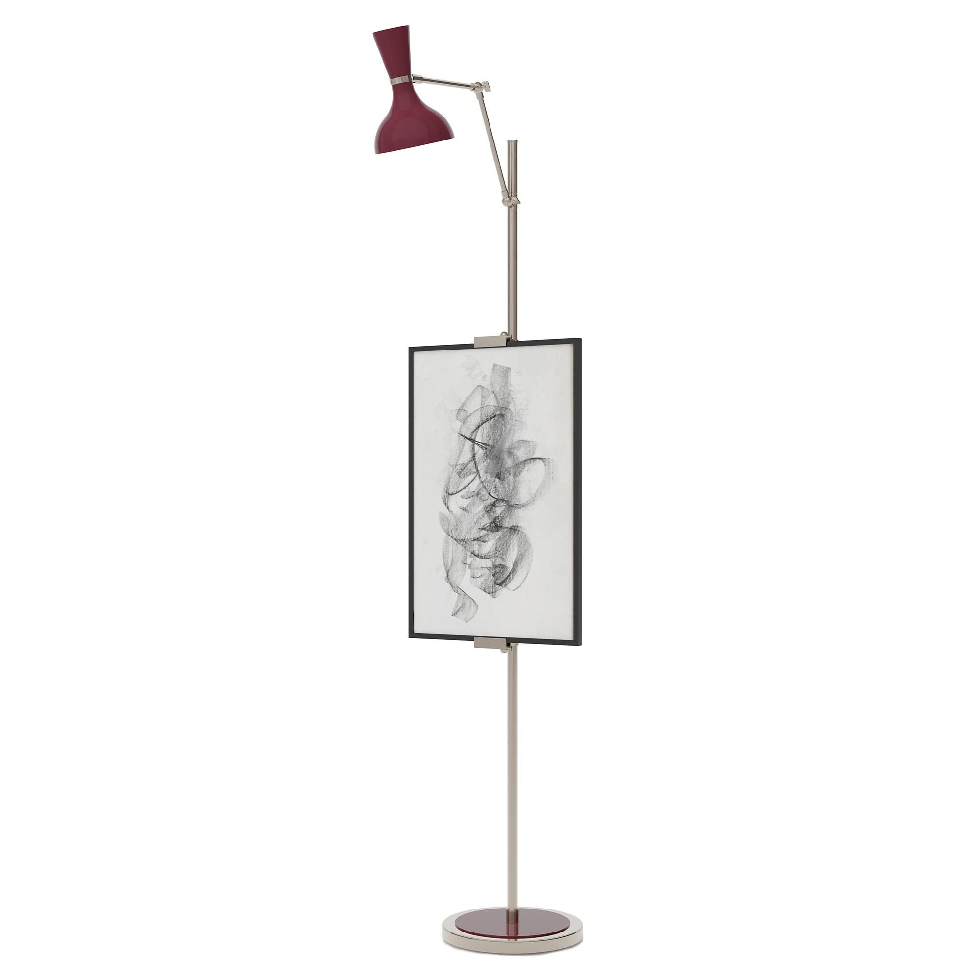 Shown in Polished Nickel finish and Sugar Plum shade