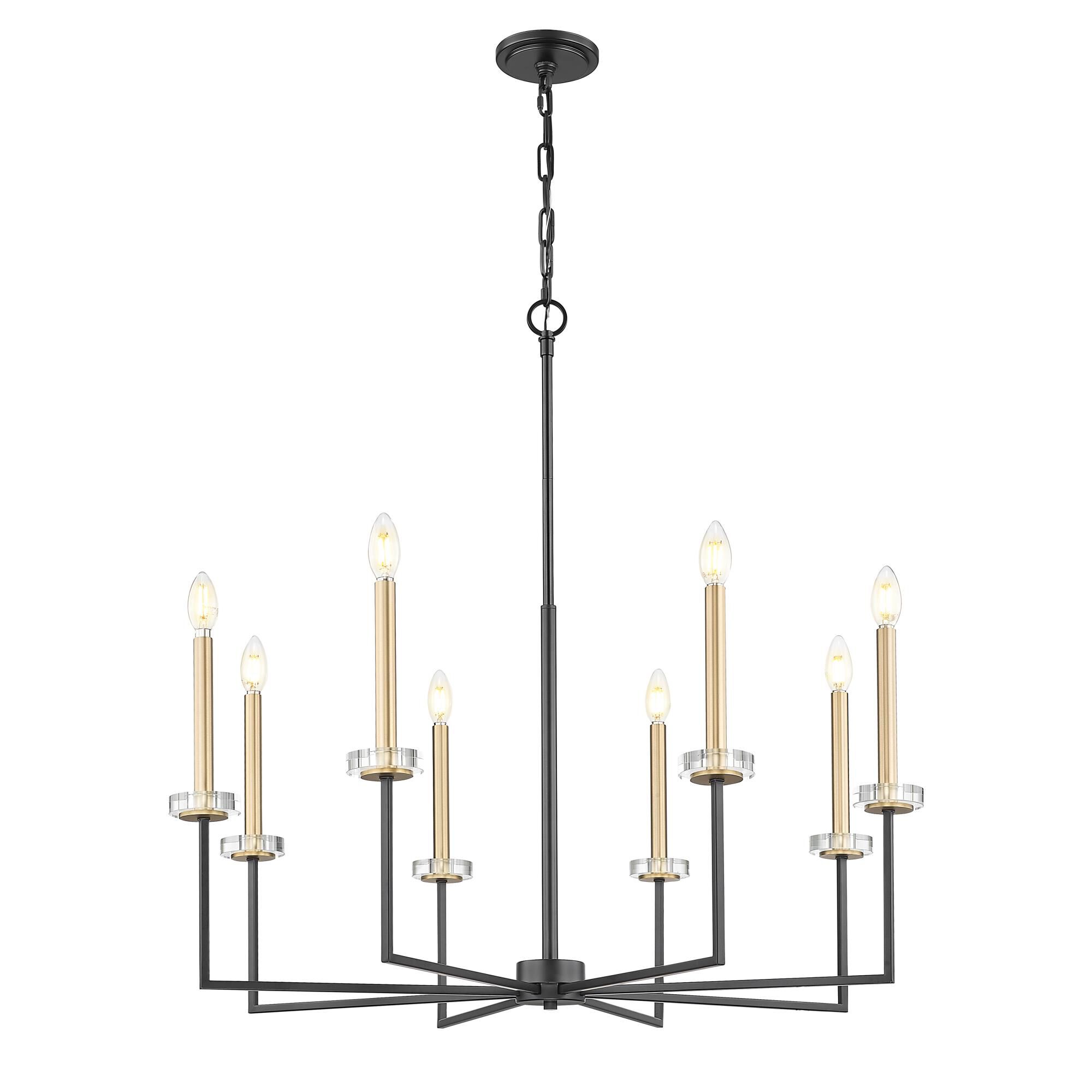 Shown in Matte Black and Modern Gold finish