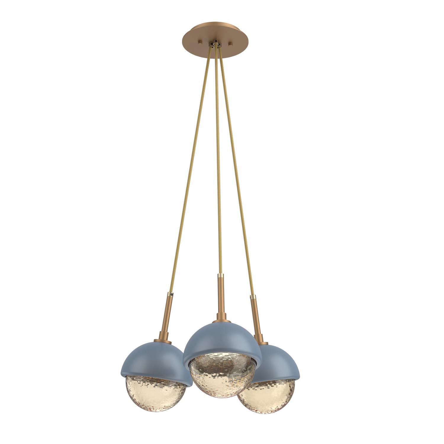 Levi Wilson Cabochon 13 Inch Multi Pendant Light by Hammerton Studio