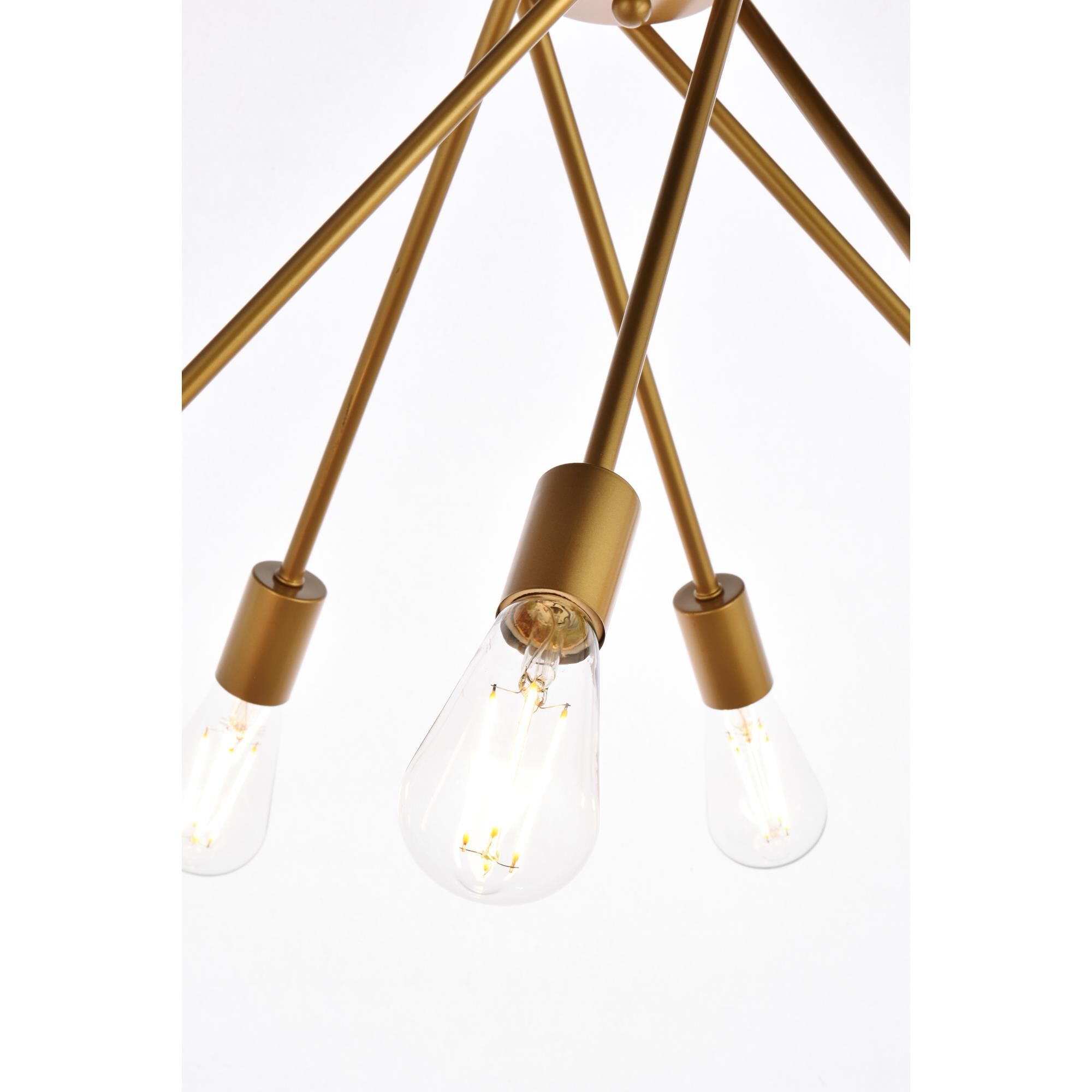 Lucca 23 Inch 6 Light Chandelier by Elegant Lighting