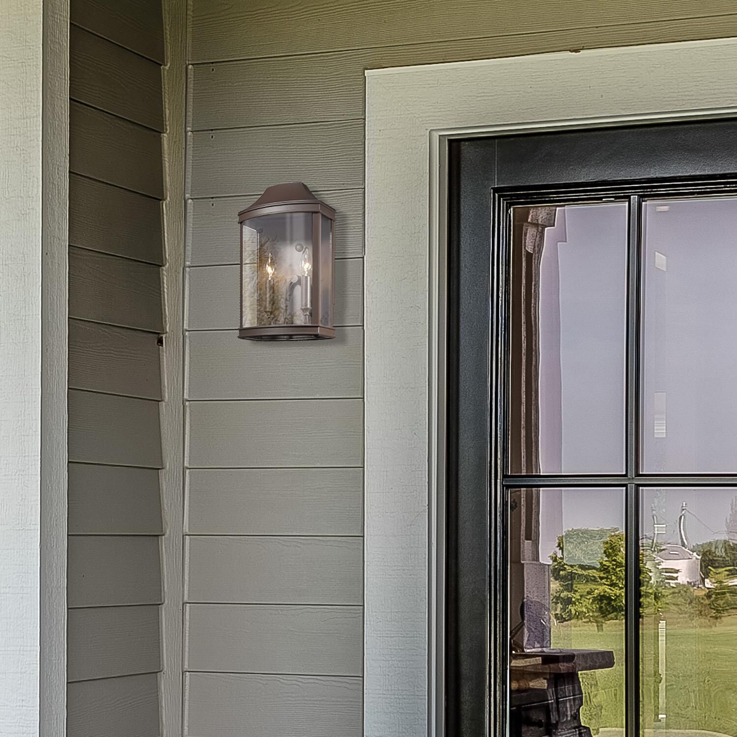 Cohen 14 Inch Tall 2 Light Outdoor Wall Light by Golden Lighting