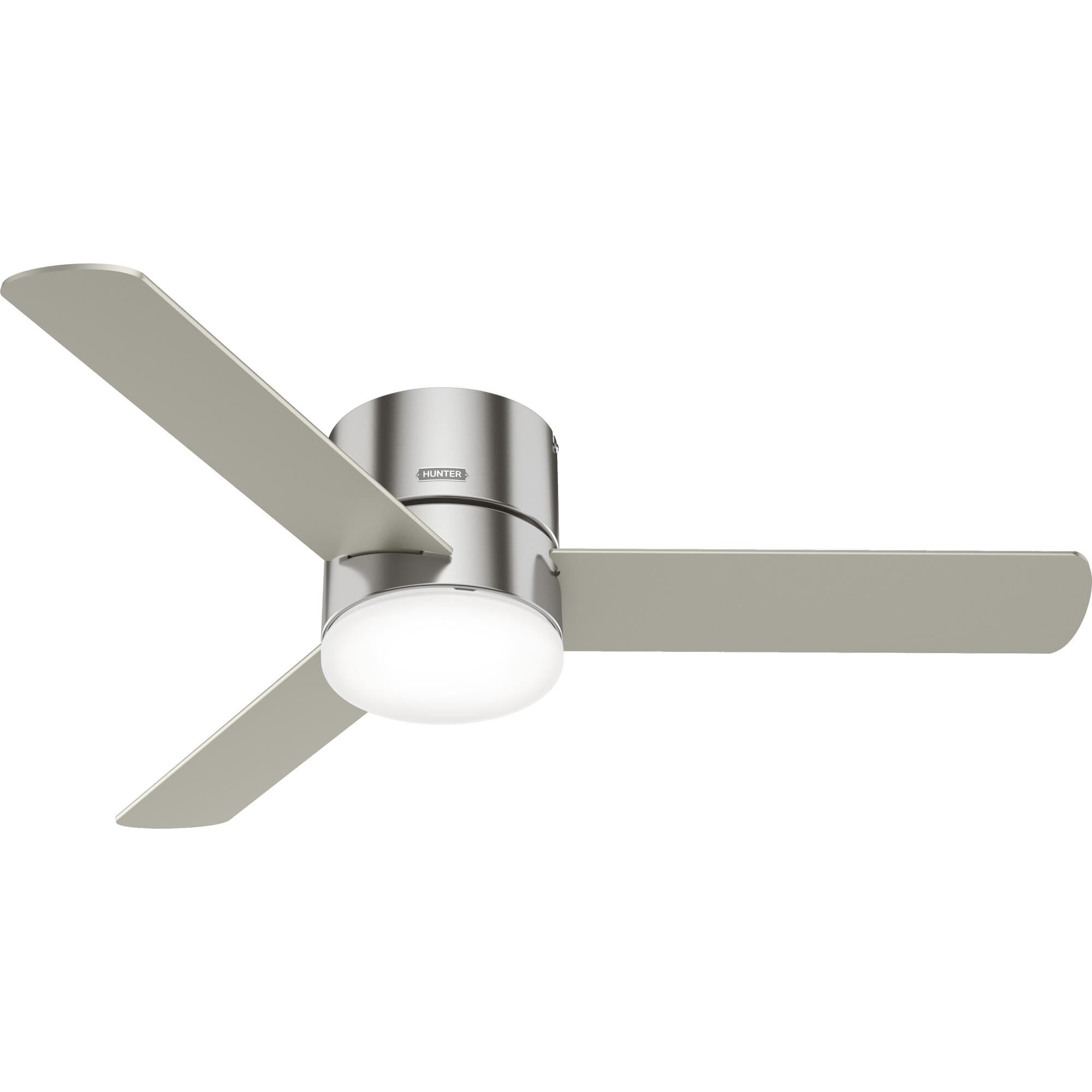 Minimus 52 Inch Flush Mount Fan with Light Kit by Hunter Fan