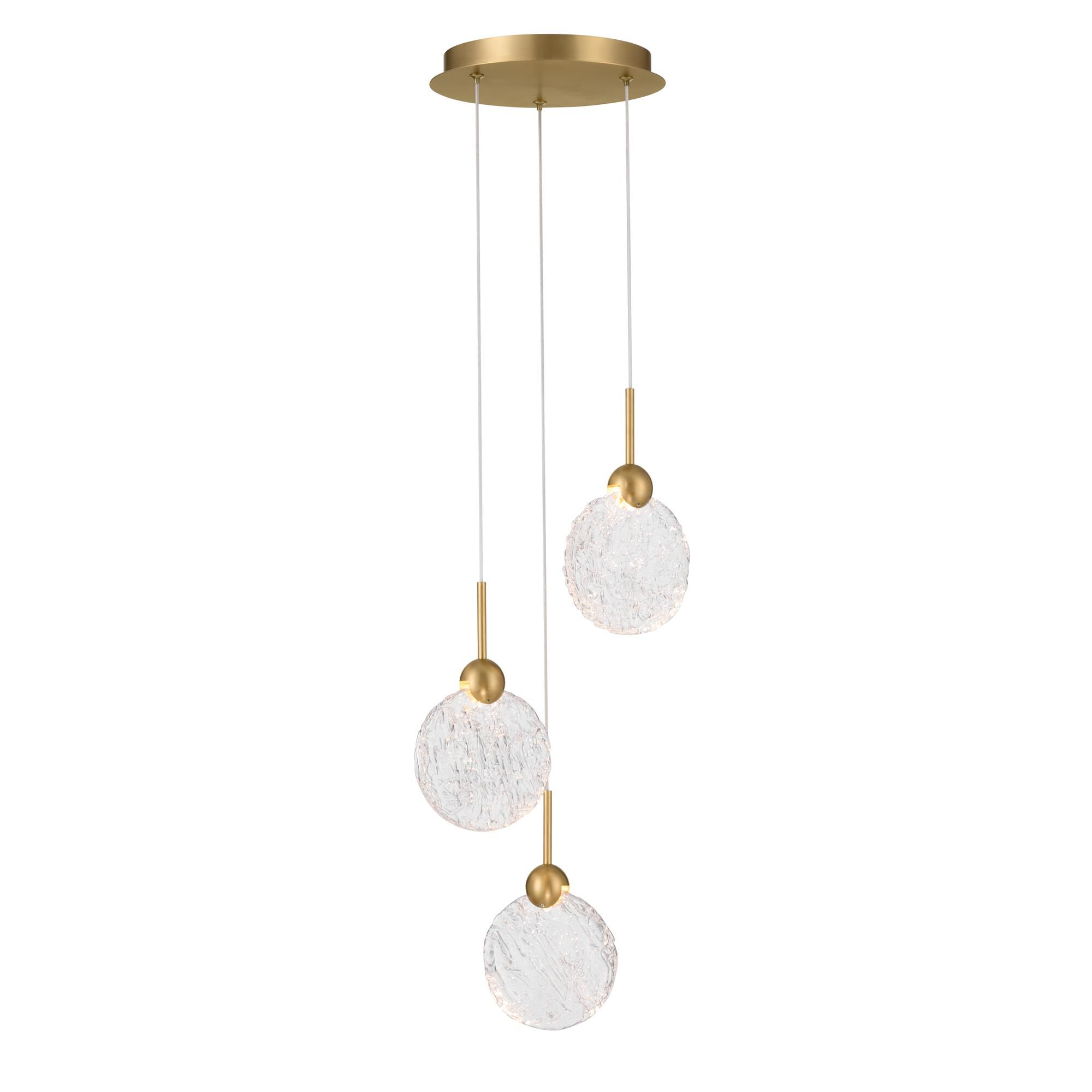 Shown in Legacy Brass finish and Clear Textured glass