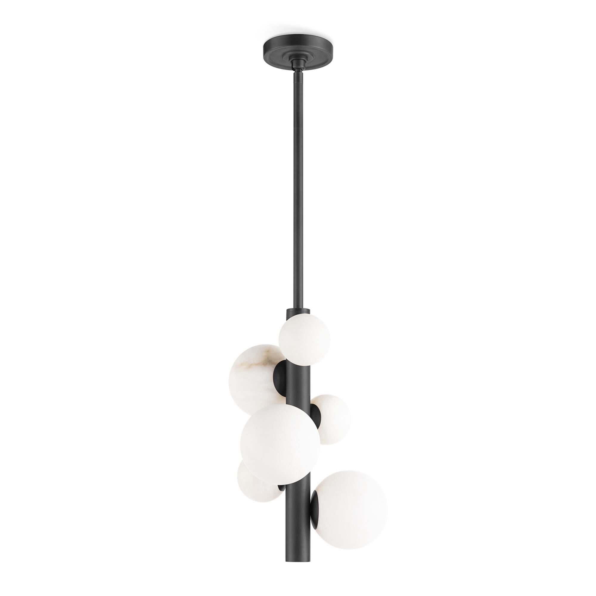 Shown in Oil Rubbed Bronze finish and - None - shade
