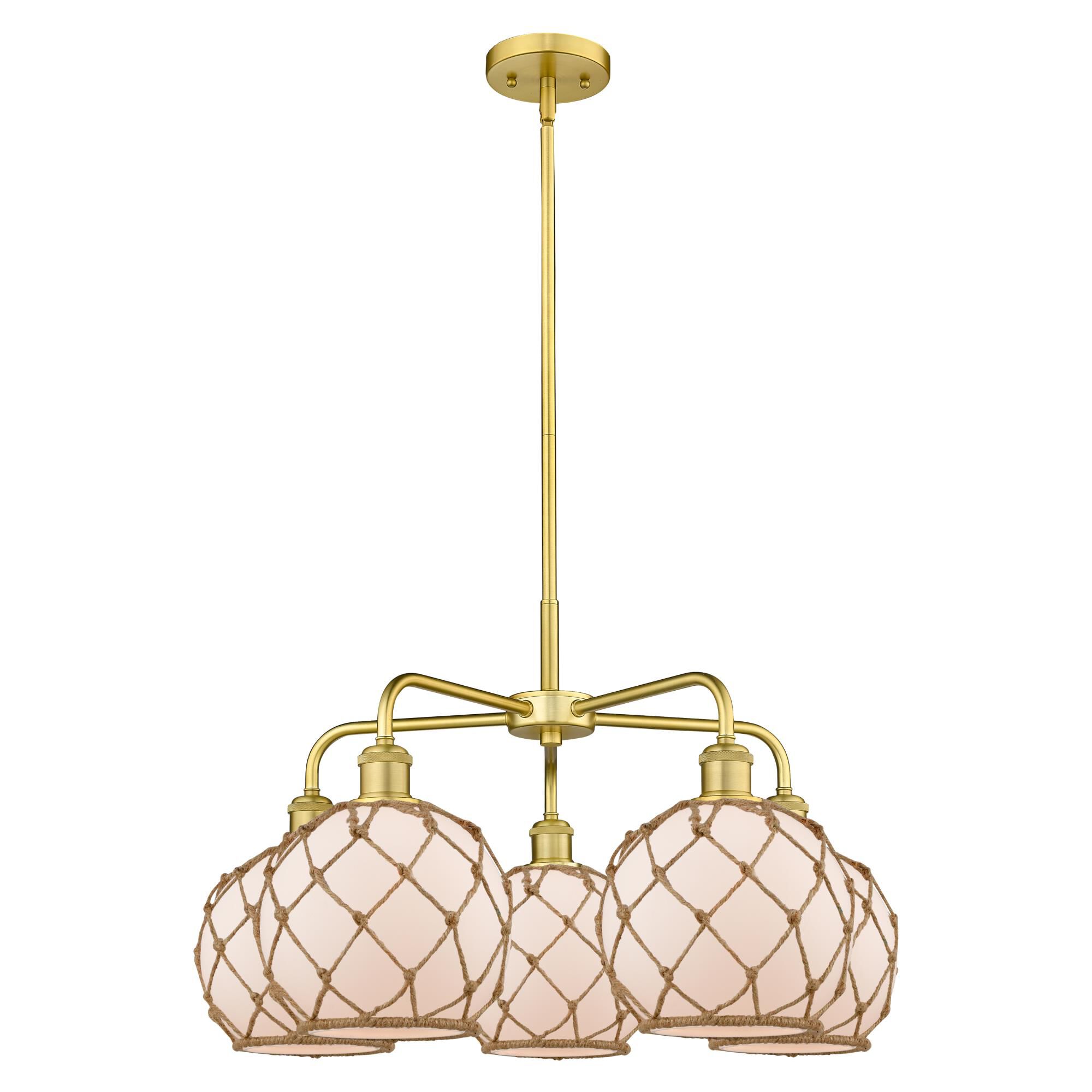 Bruno Marashlian Farmhouse Rope 27 Inch Chandelier by Innovations Lighting