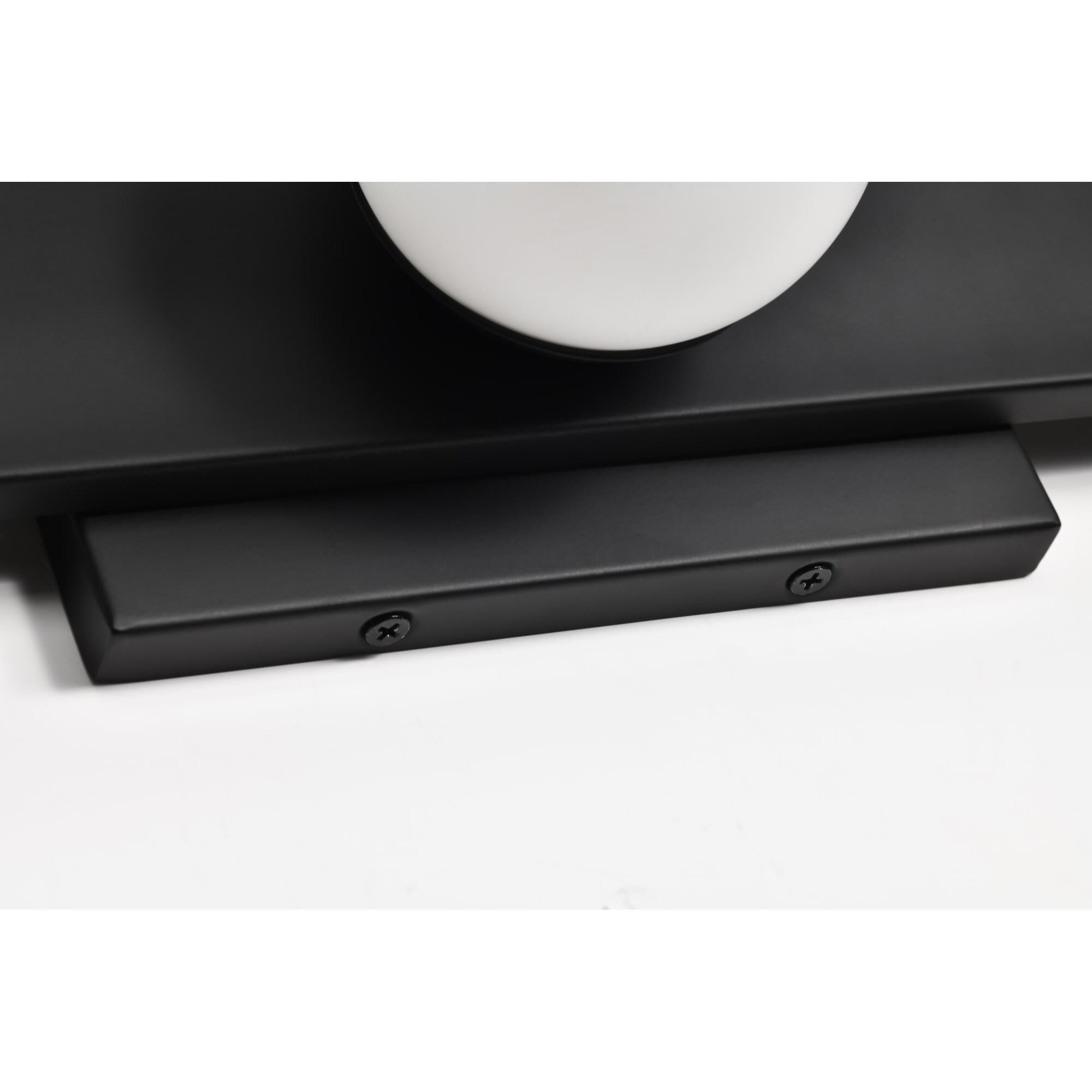 Shown in Matte Black finish and Frost glass