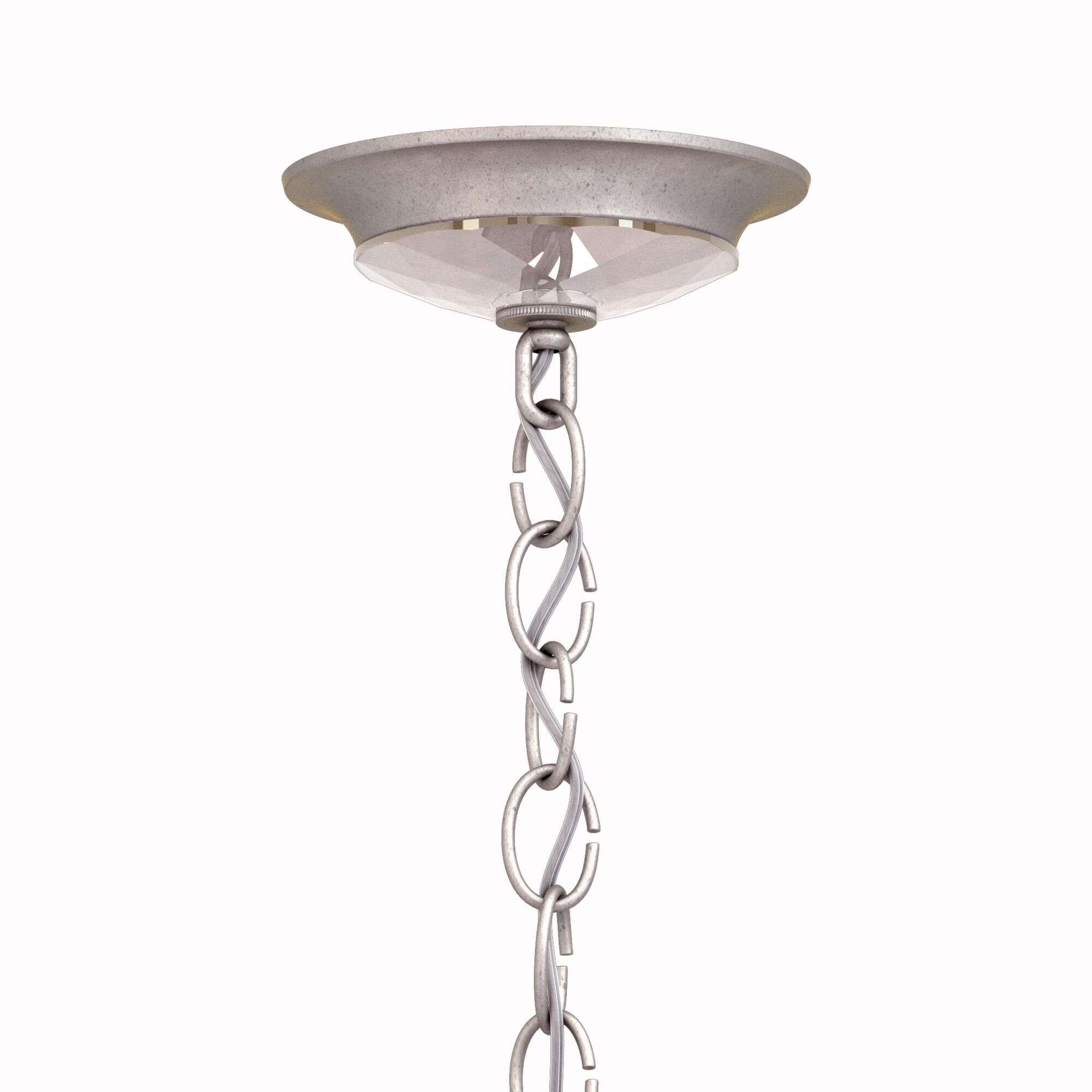 Shown in Antique Silver finish and Clear Heritage crystal