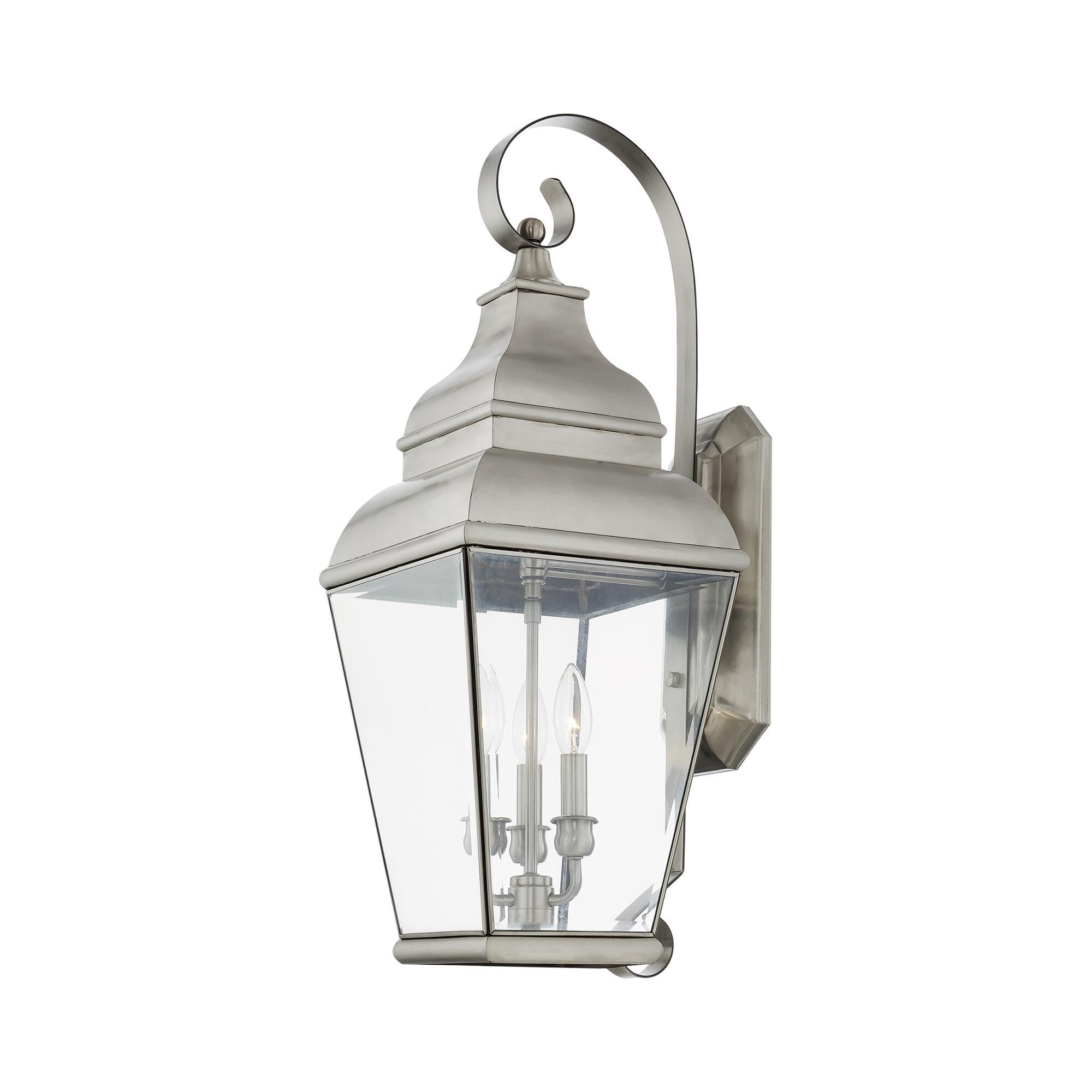 Exeter 28 Inch Tall 3 Light Outdoor Wall Light by Livex Lighting