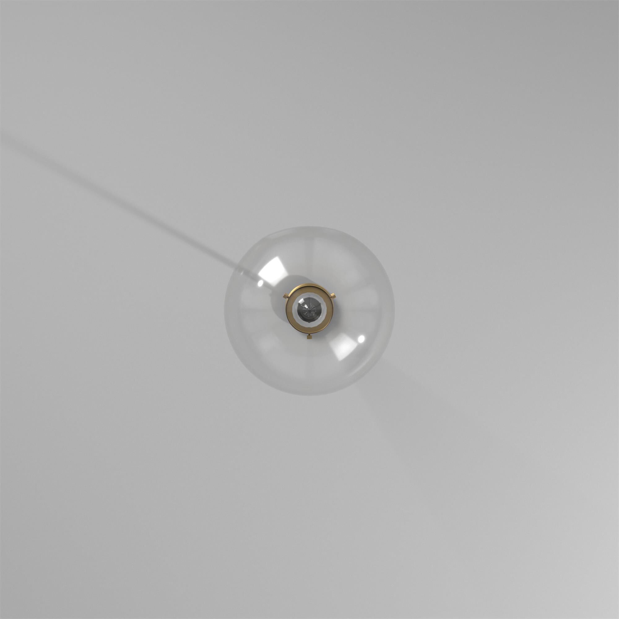 Shown in Satin Gold finish and Clear Beacon glass