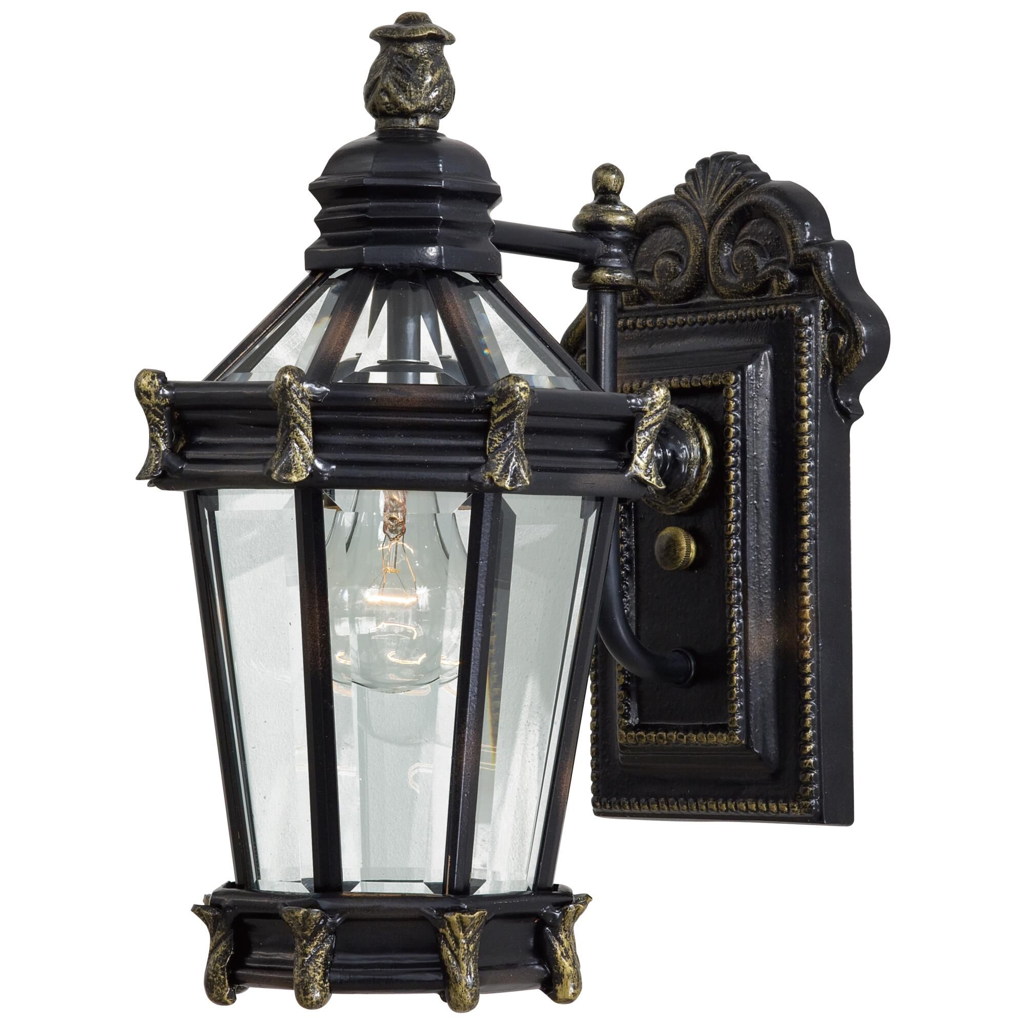 Shown in Heritage W/ Gold Highlights finish and Clear Beveled glass