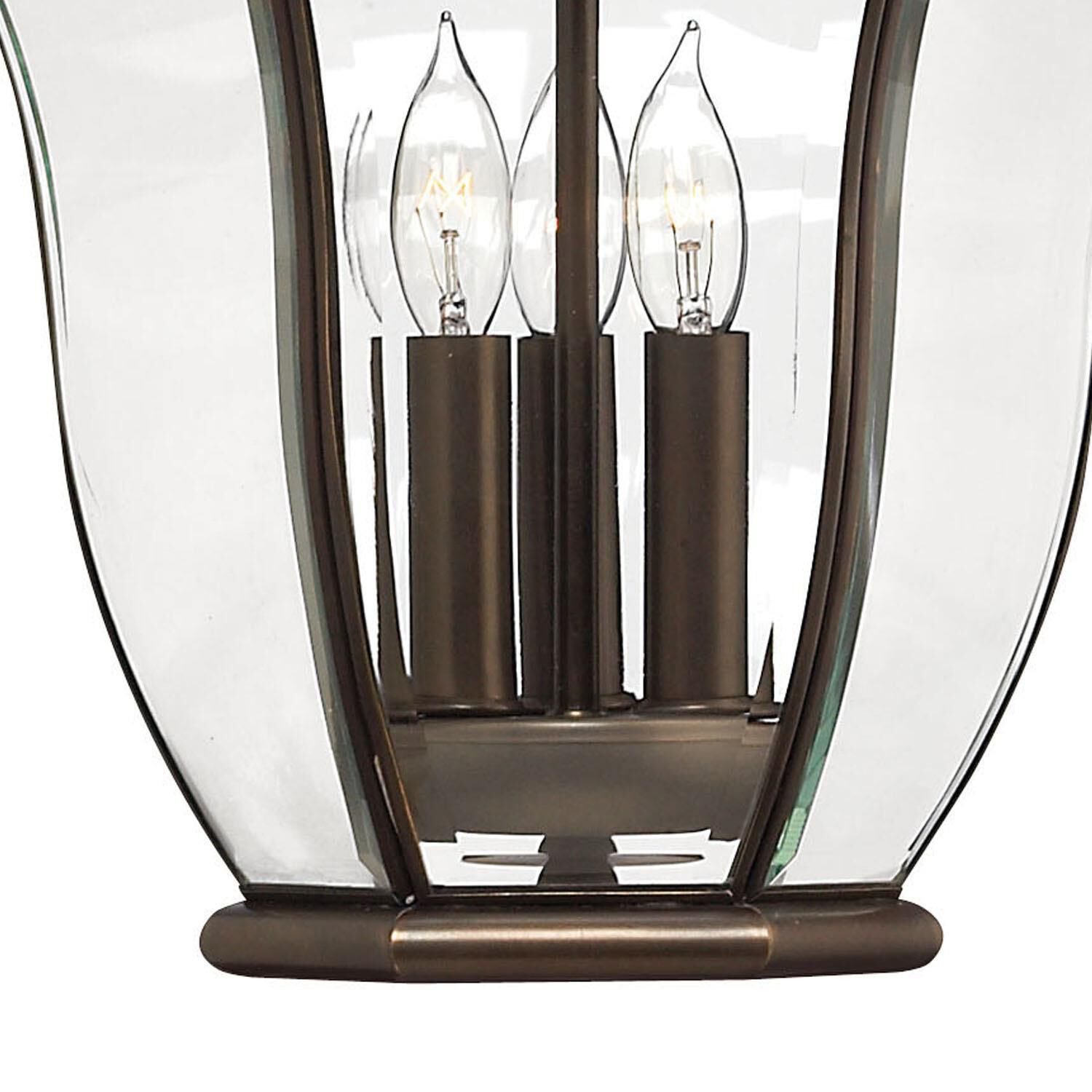 Shown in Copper Bronze finish and Clear, Bent, Beveled And Bound glass