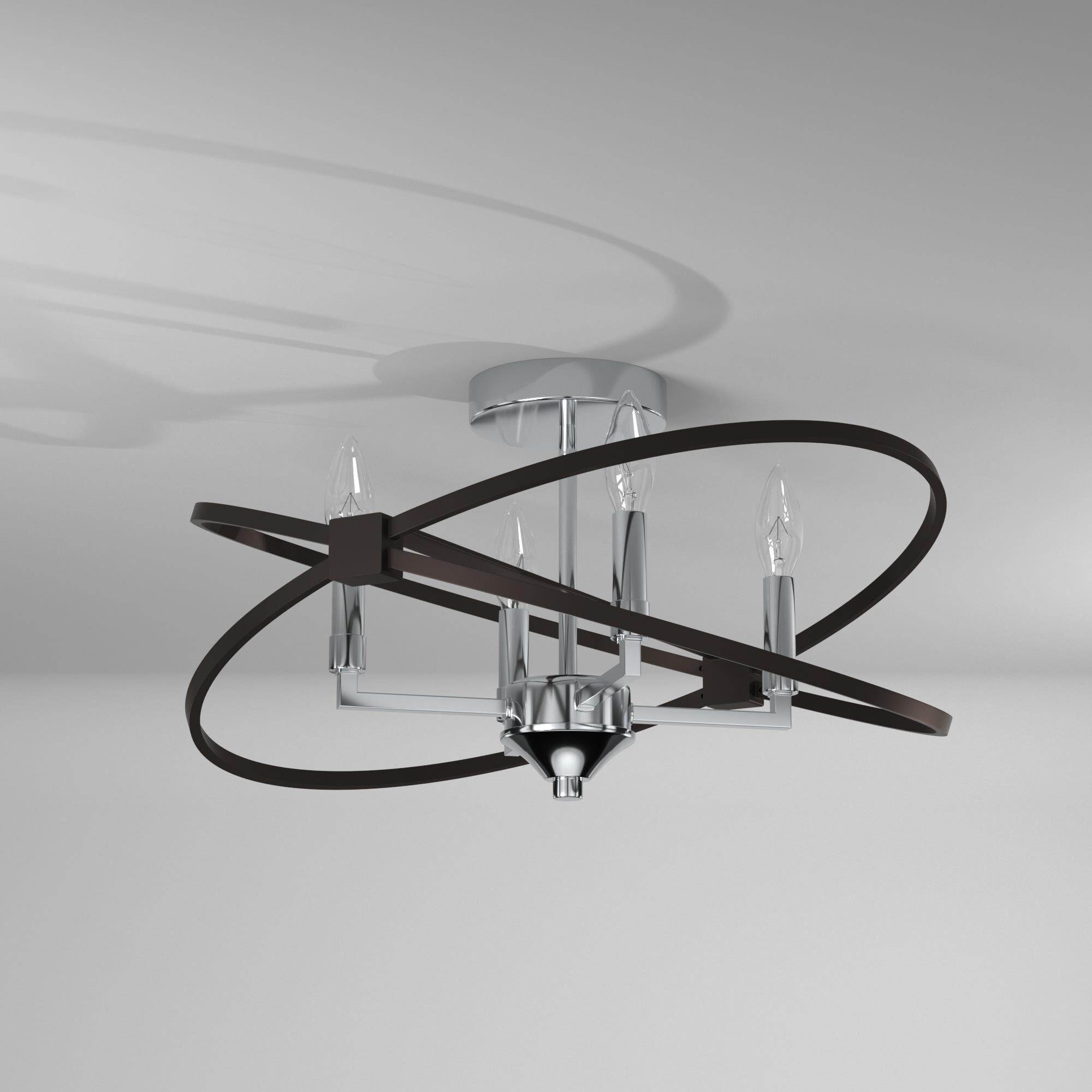 Shown in Polished Chrome - Matte Black finish