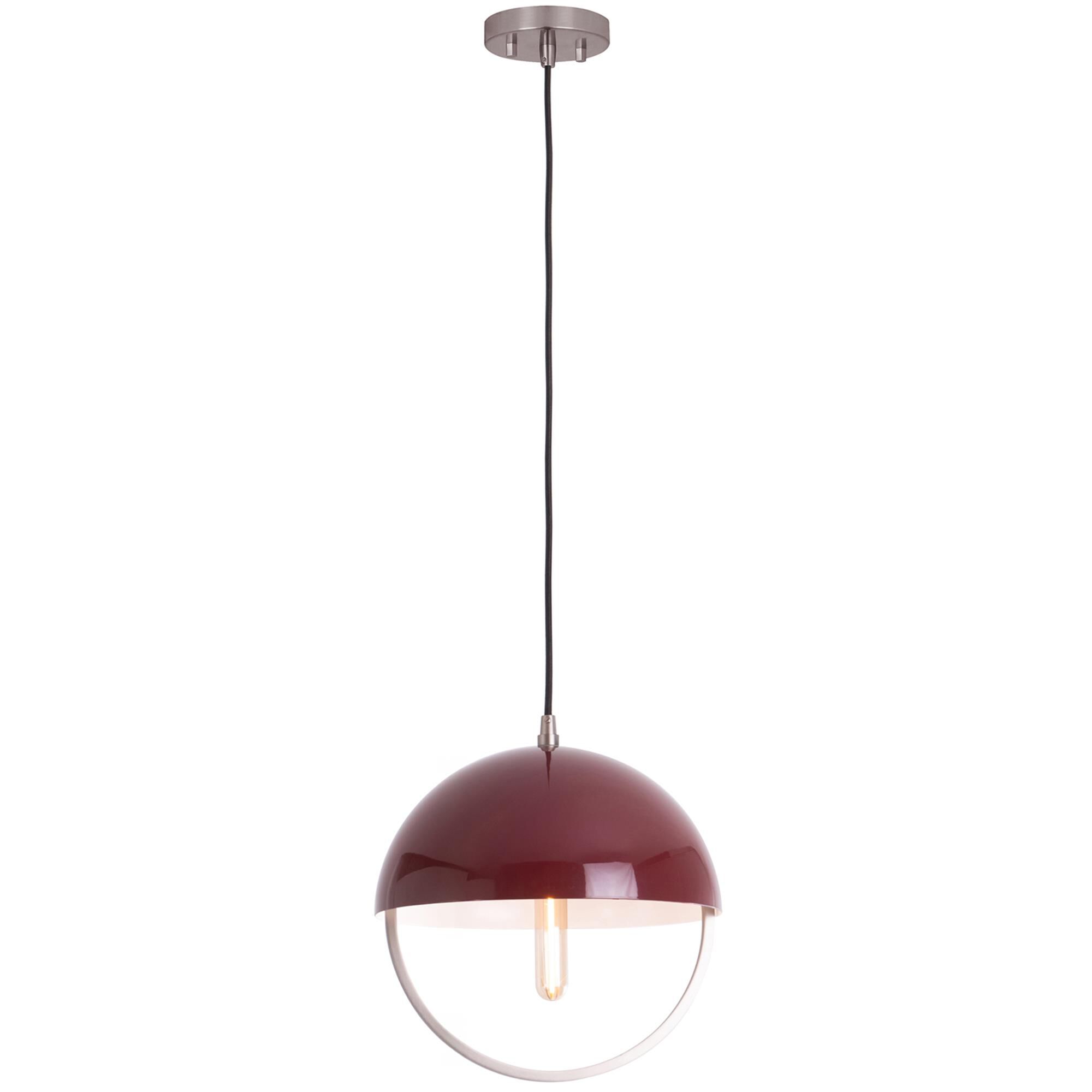 Shown in Pewter finish and Oxblood Paint Metal shade
