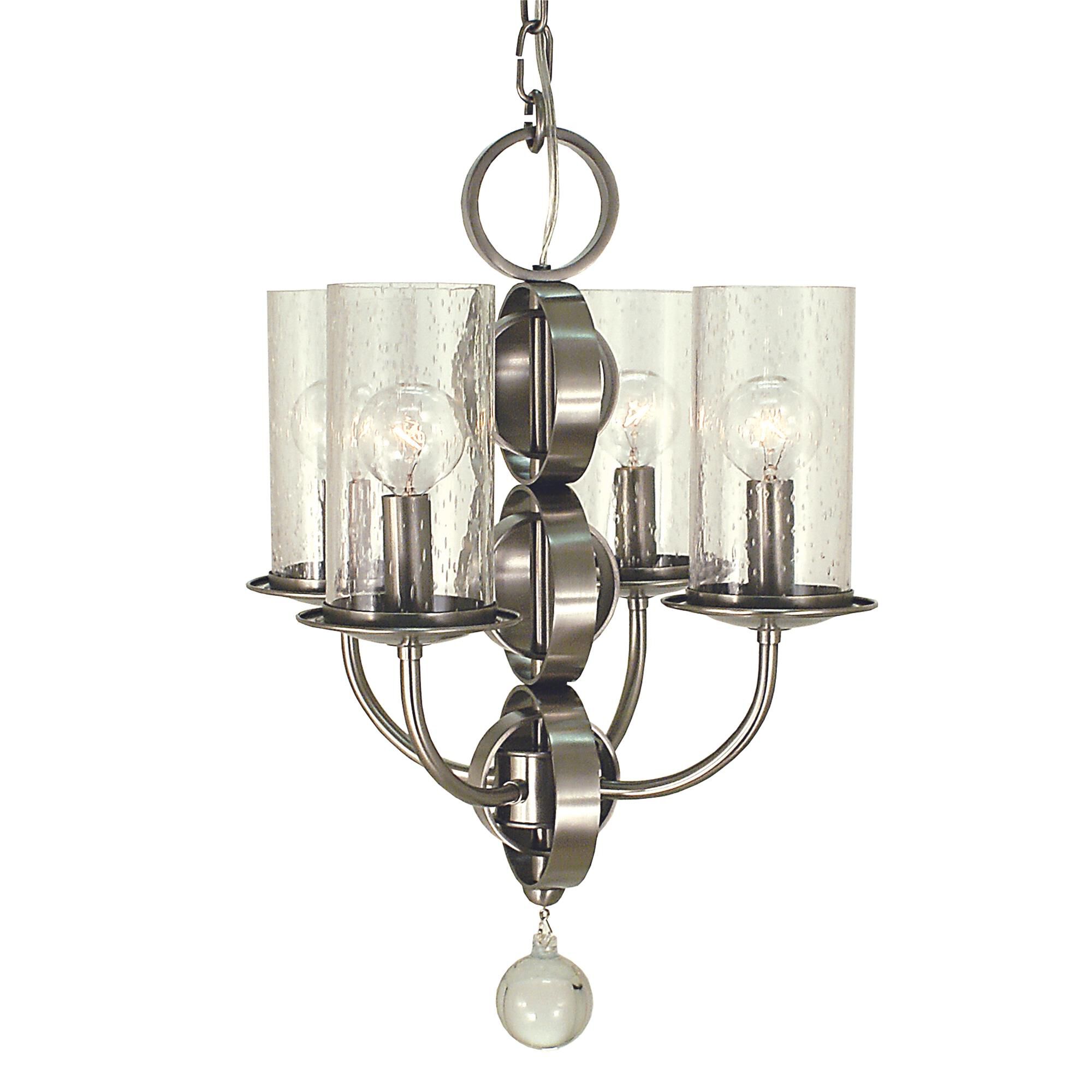 Compass 14 Inch 4 Light Mini Chandelier by Framburg