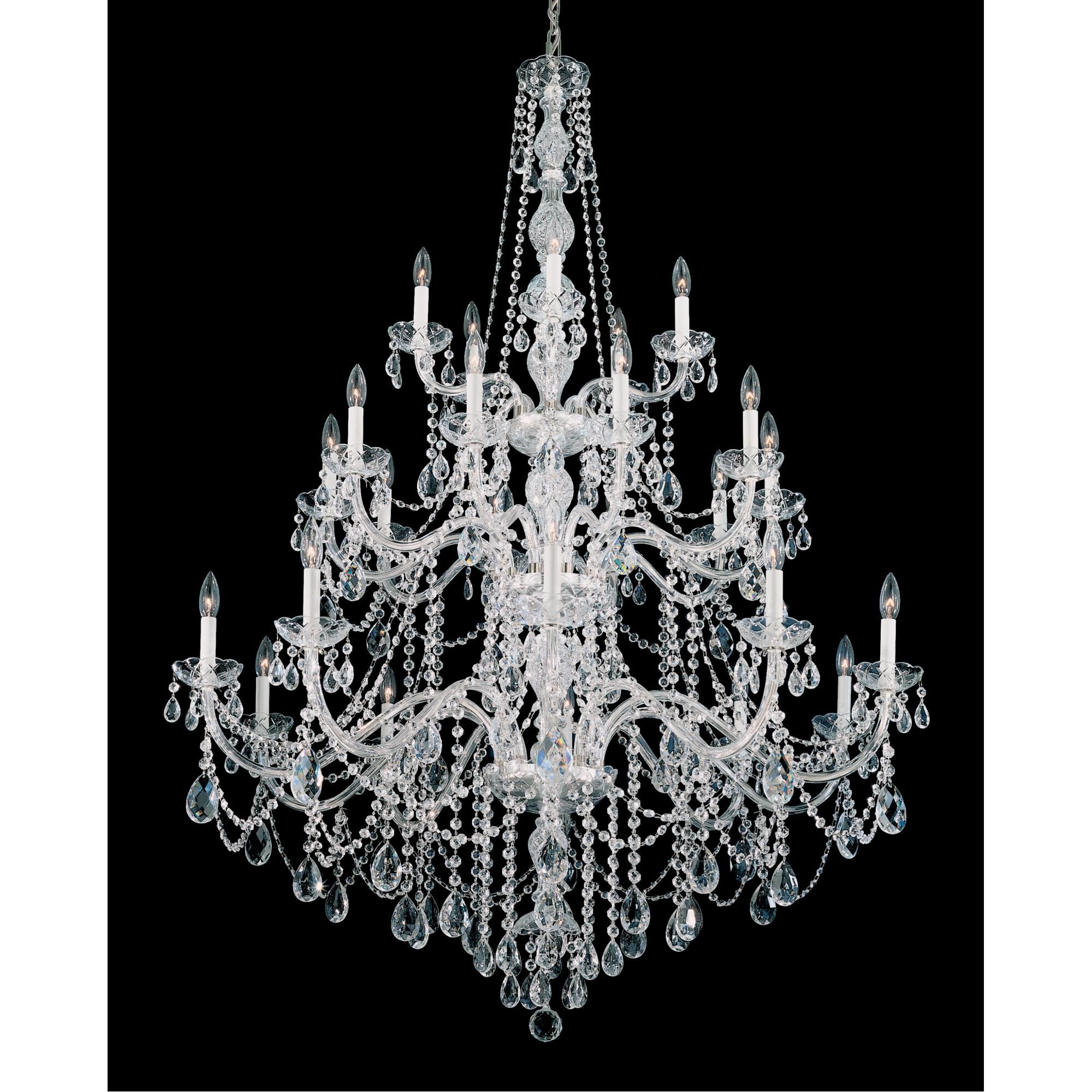 Shown in Silver finish and Clear Heritage Handcut crystal