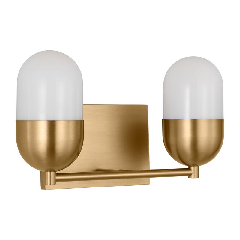 Drew & Jonathan Foster 13 Inch 2 Light Bath Vanity Light by Visual Comfort Studio
