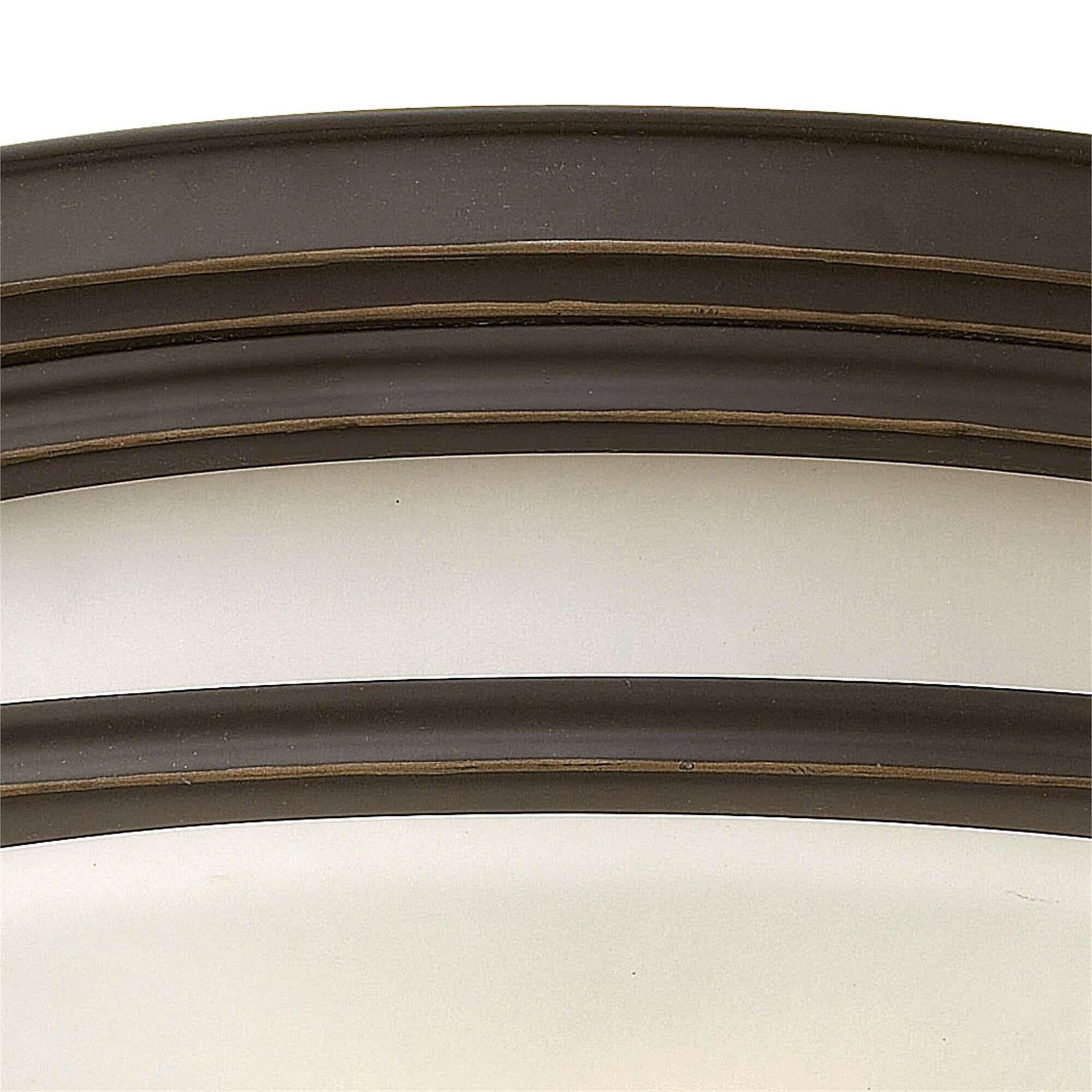 Shown in Oil Rubbed Bronze finish and Etched Opal glass