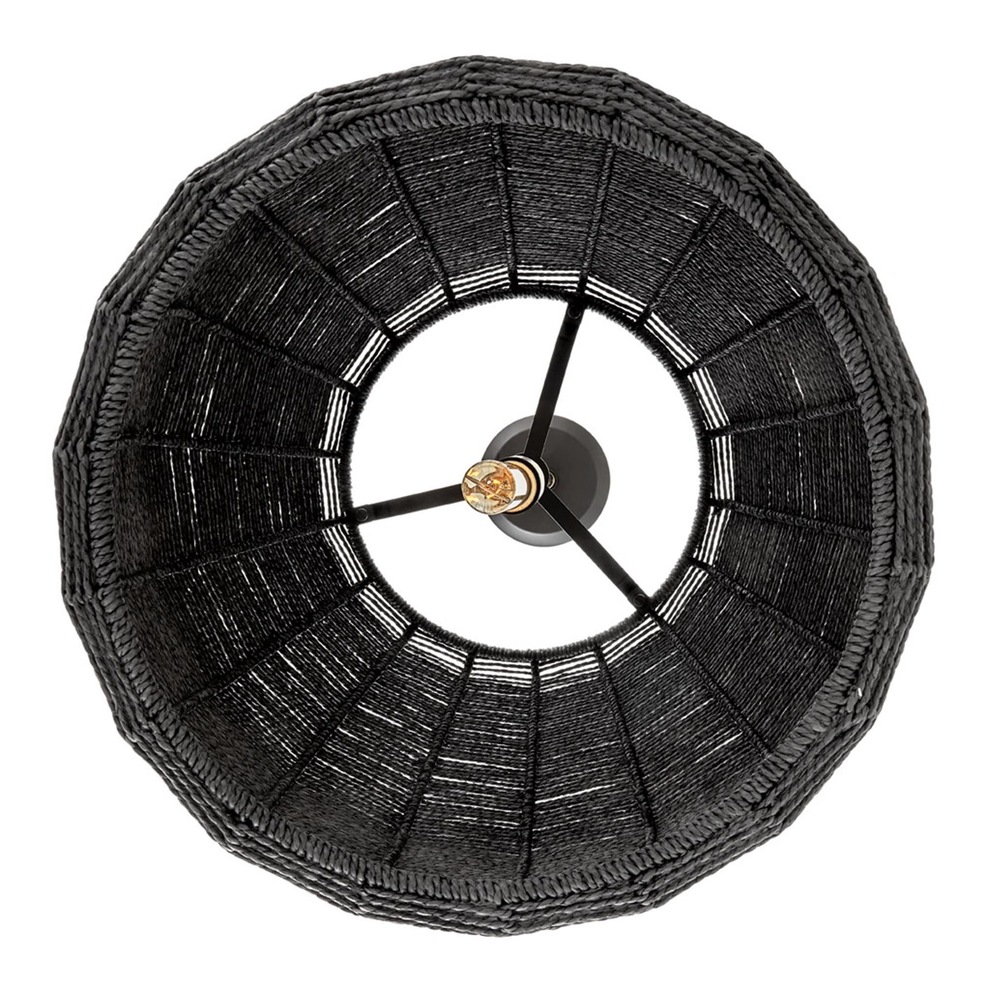 Shown in Black finish and Black shade
