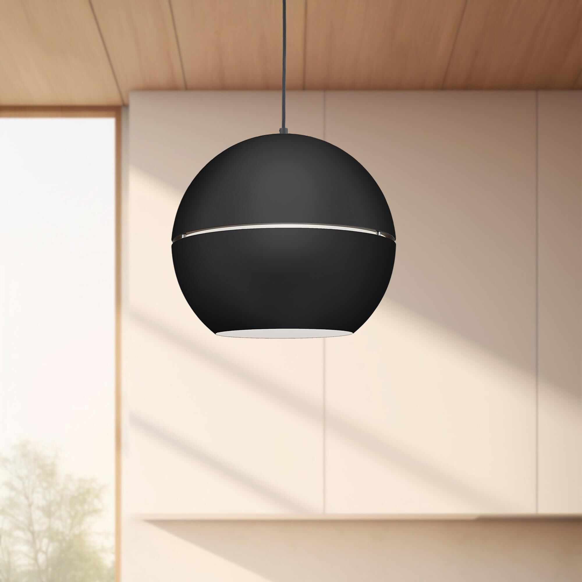 Shown in Black finish and Aluminium shade