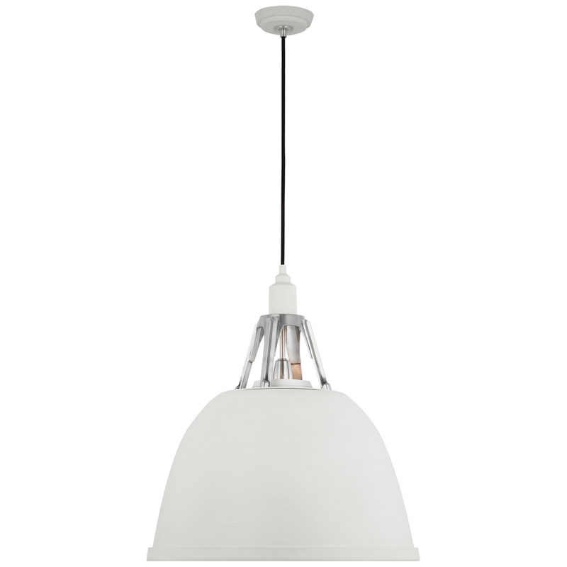 Visual Comfort Signature Collection Thomas O'Brien Gunner 22 Inch LED Large Pendant