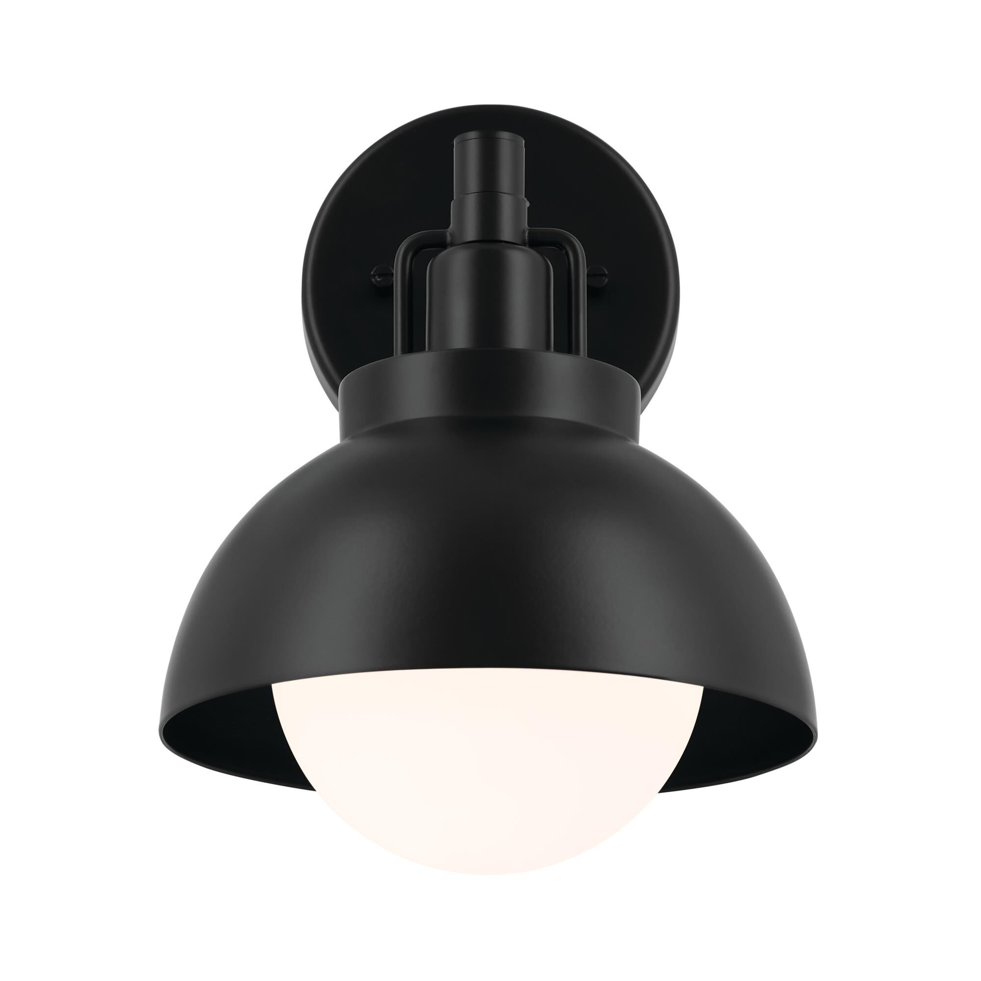 Shown in Black finish and Satin Etched Cased Opal glass