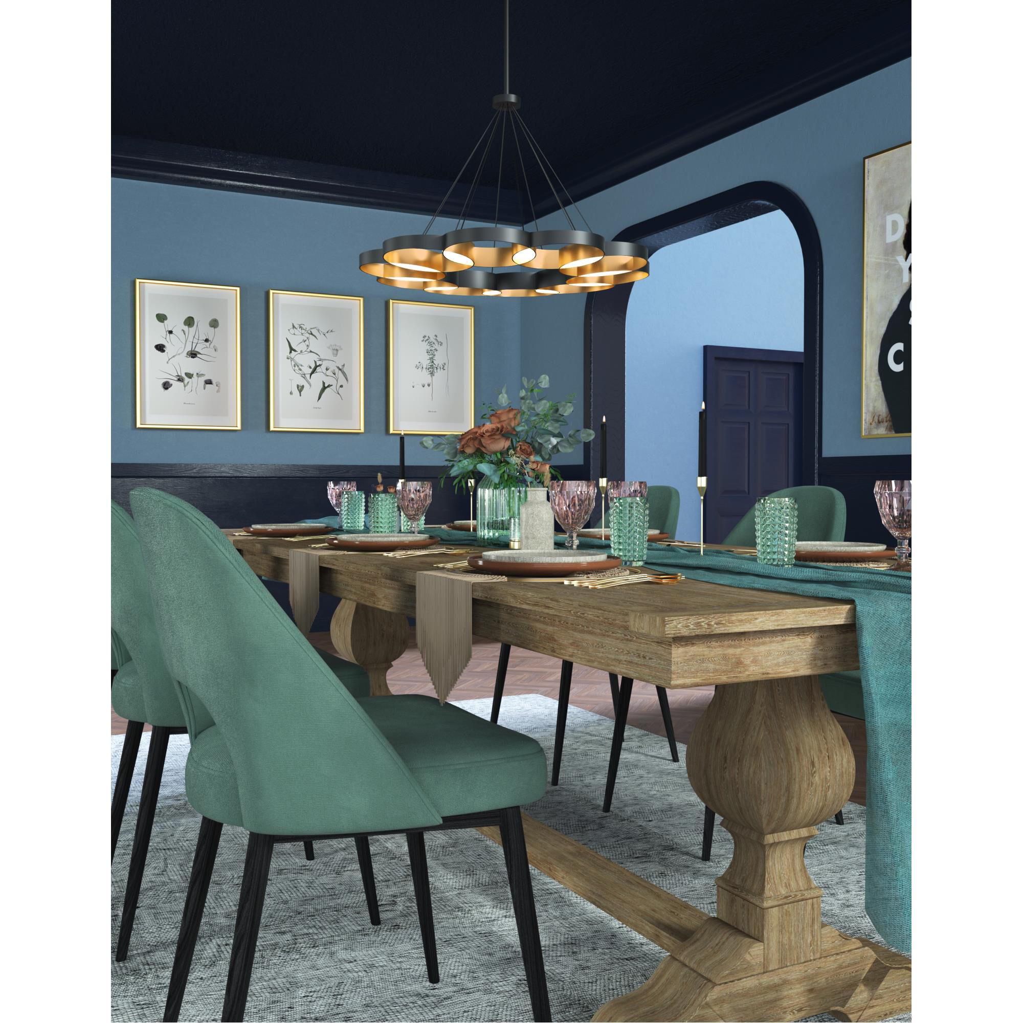 Ryan Pauly Maestro 32 Inch Chandelier by Kuzco Lighting